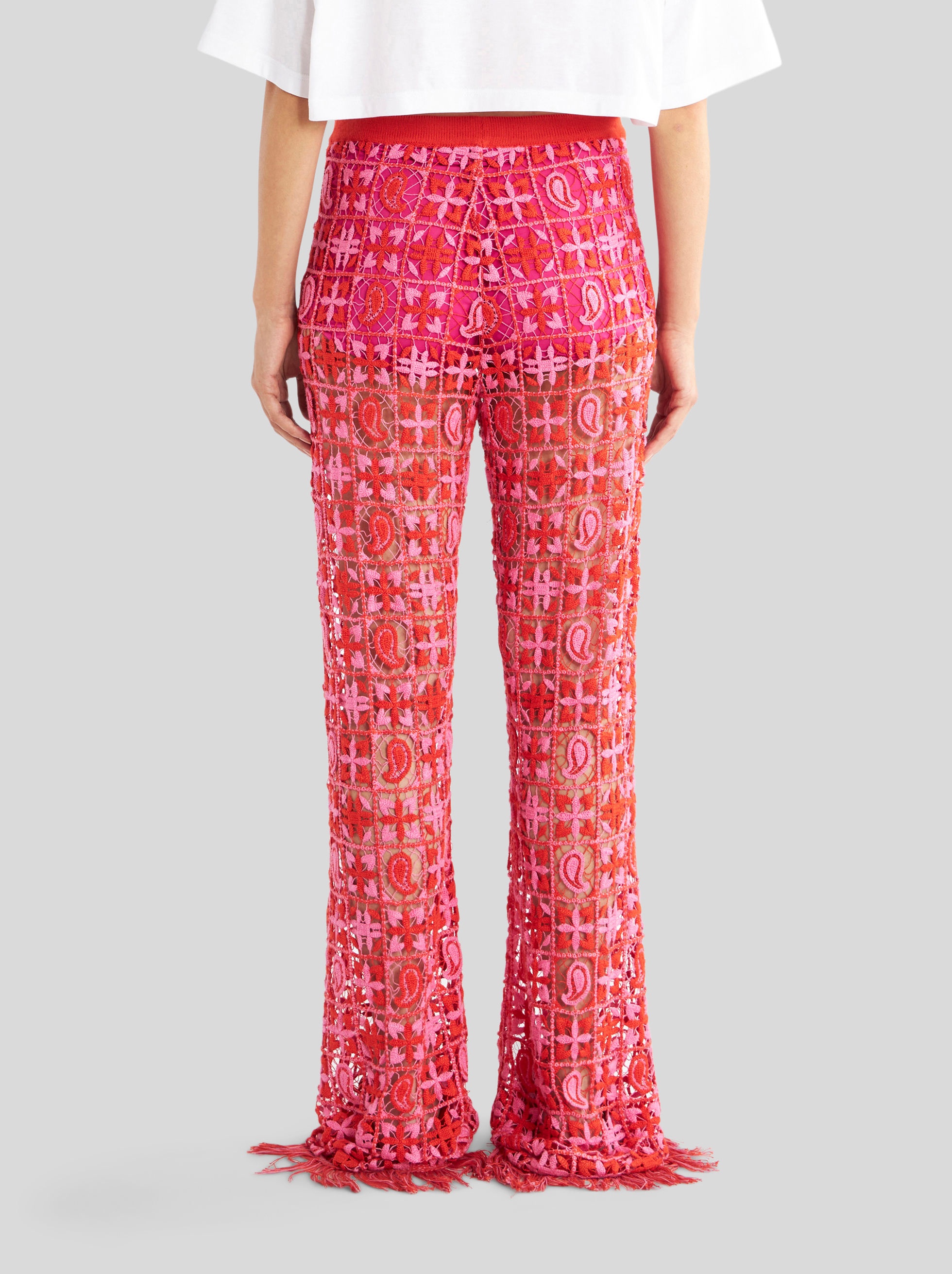 CROCHETED KNIT TROUSERS - 4