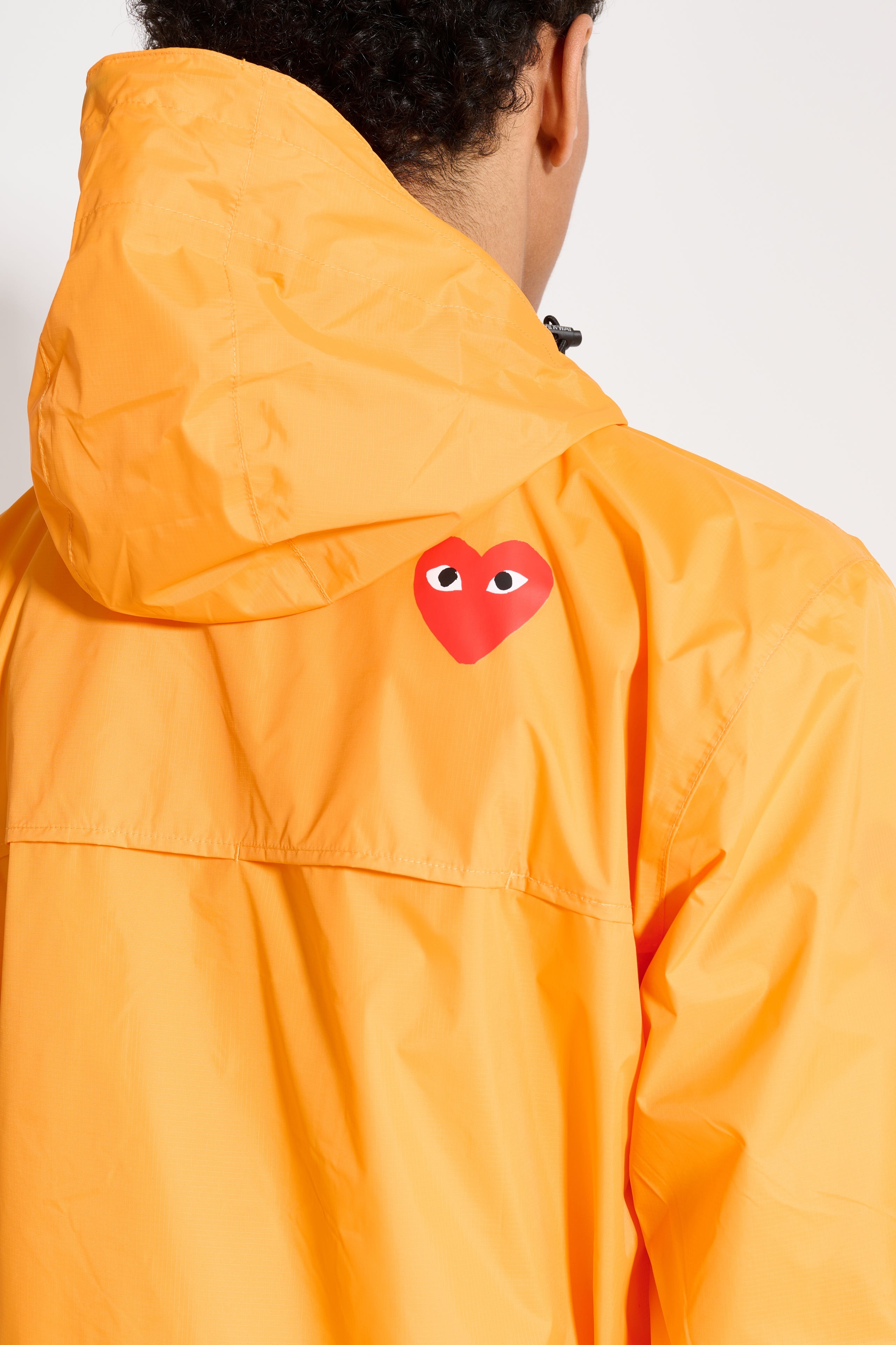 COMME DES GARÇONS PLAY X K-WAY HALF ZIP JACKET ORANGE - 5