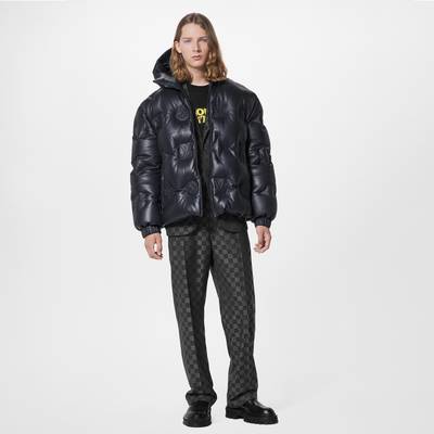 Louis Vuitton Monogram Leather Hooded Down Jacket outlook