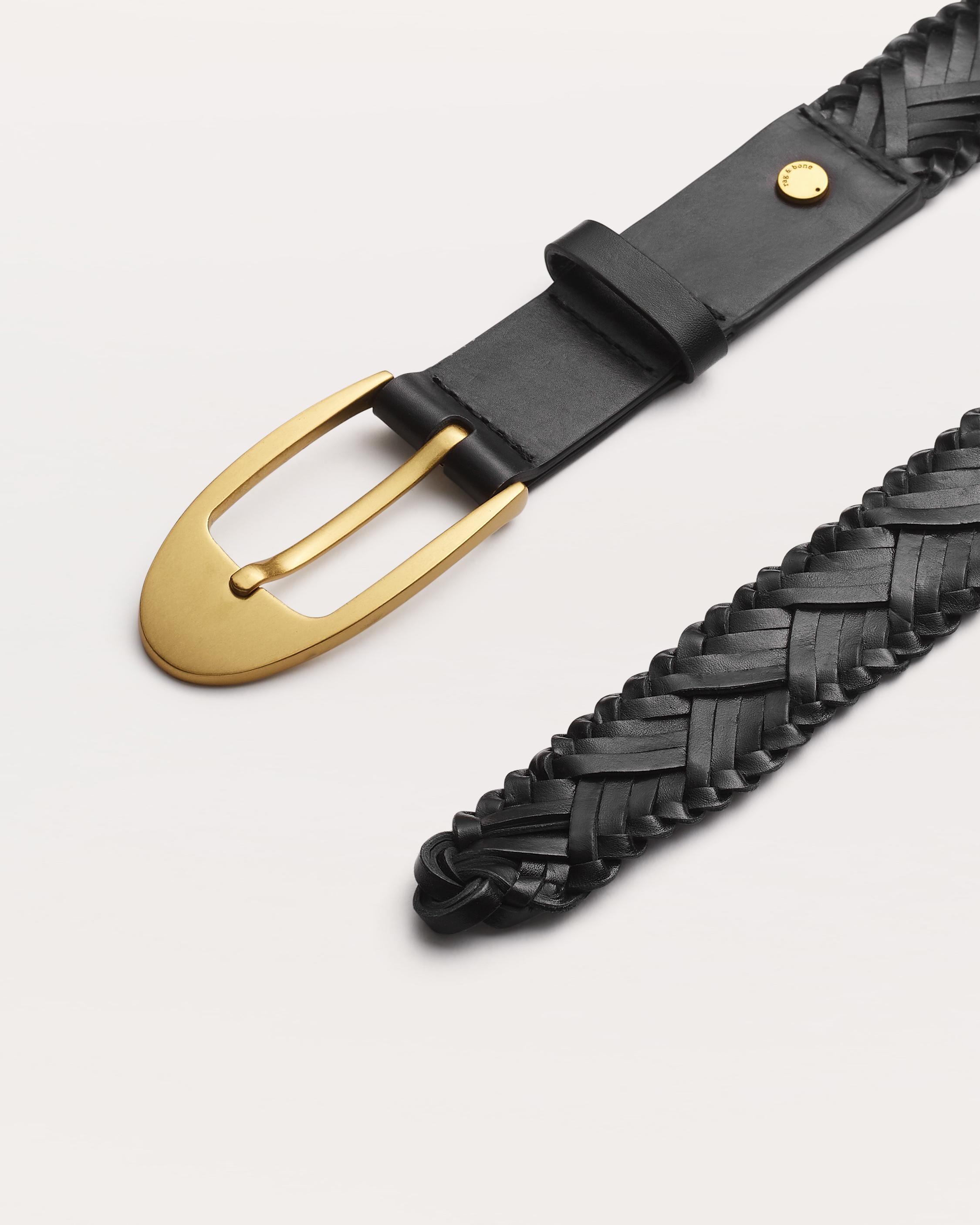 Gemma Woven Leather Belt - 3