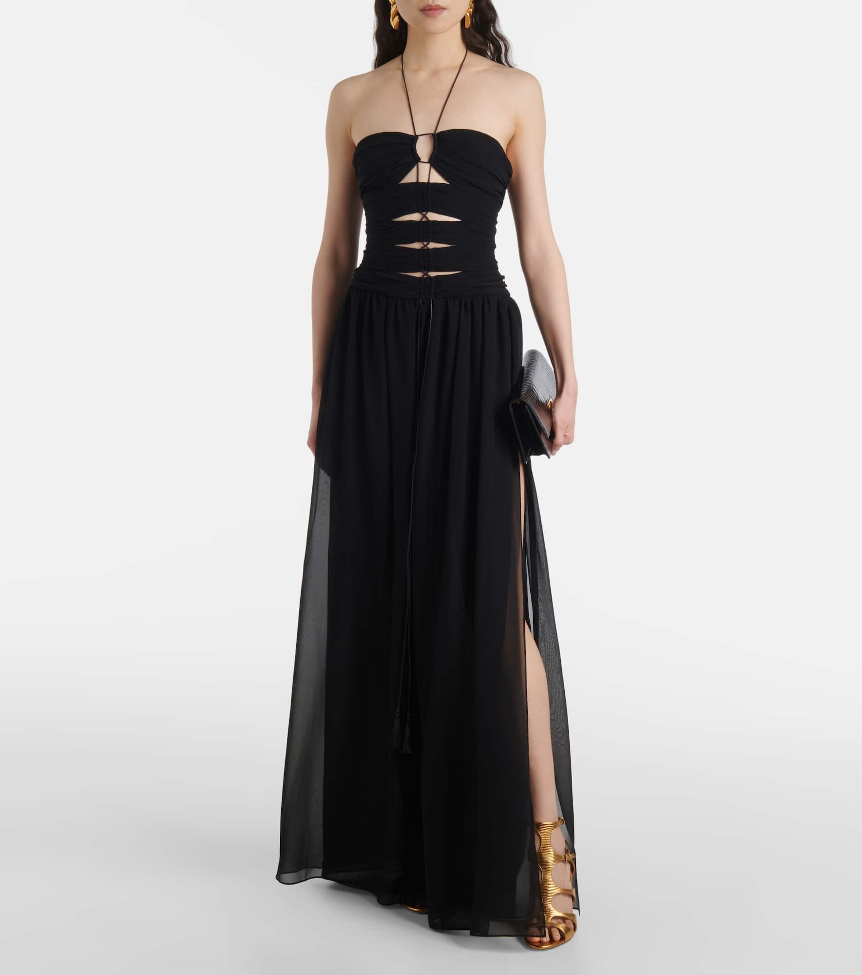 Cutout silk gown - 2