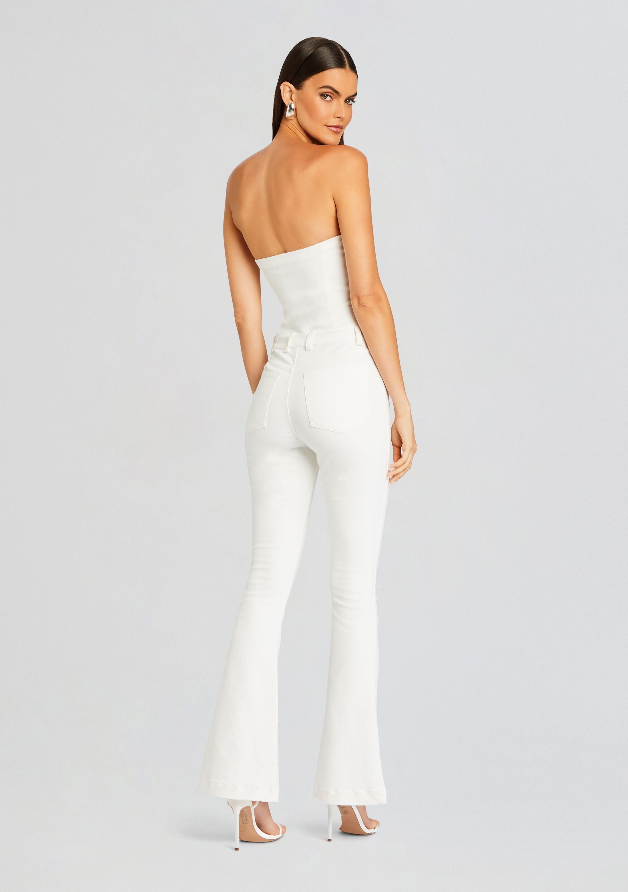 JEANETTE STRETCH DENIM JUMPSUIT - 4