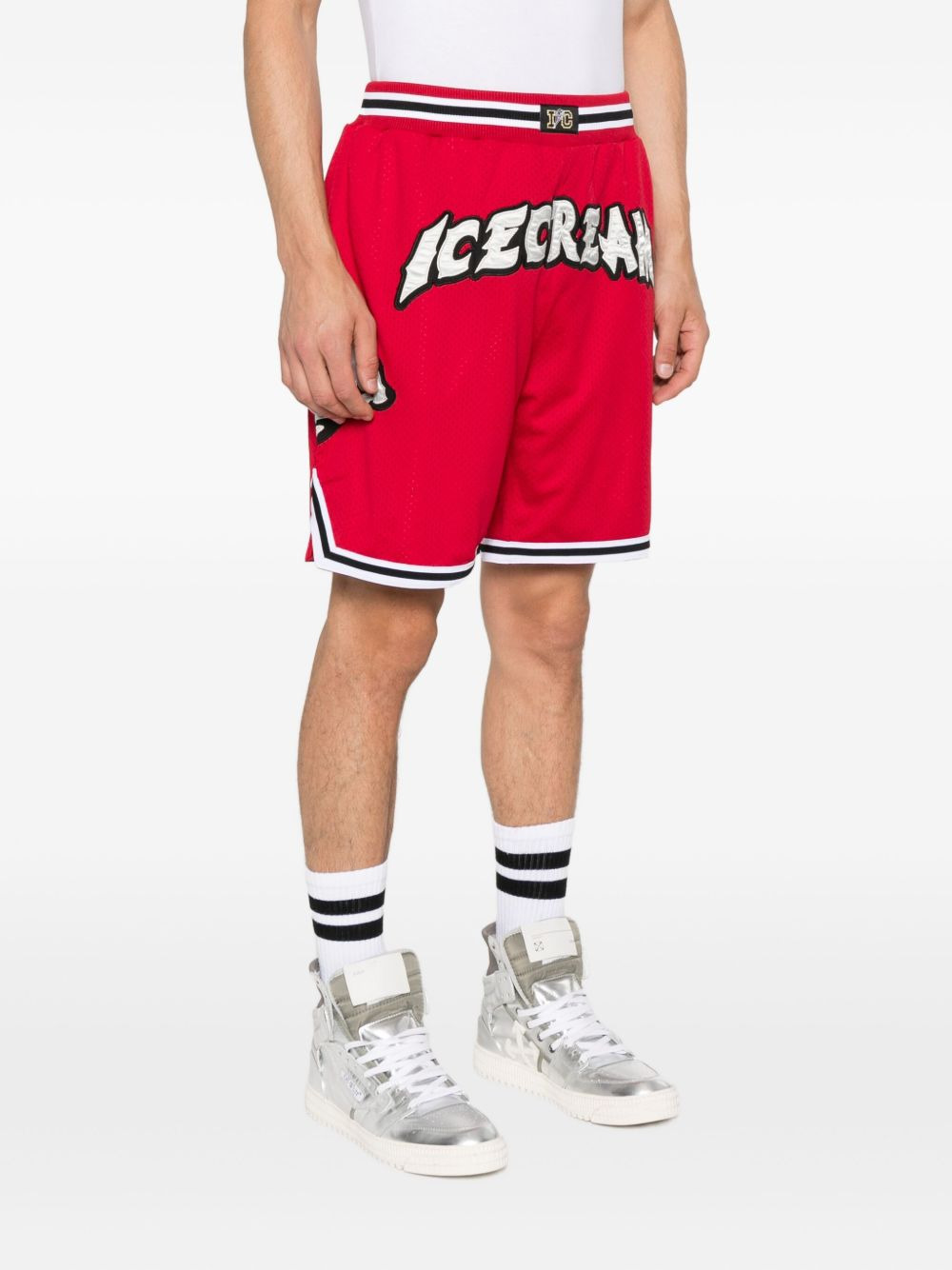 Running Puppy graphic-print track shorts - 3