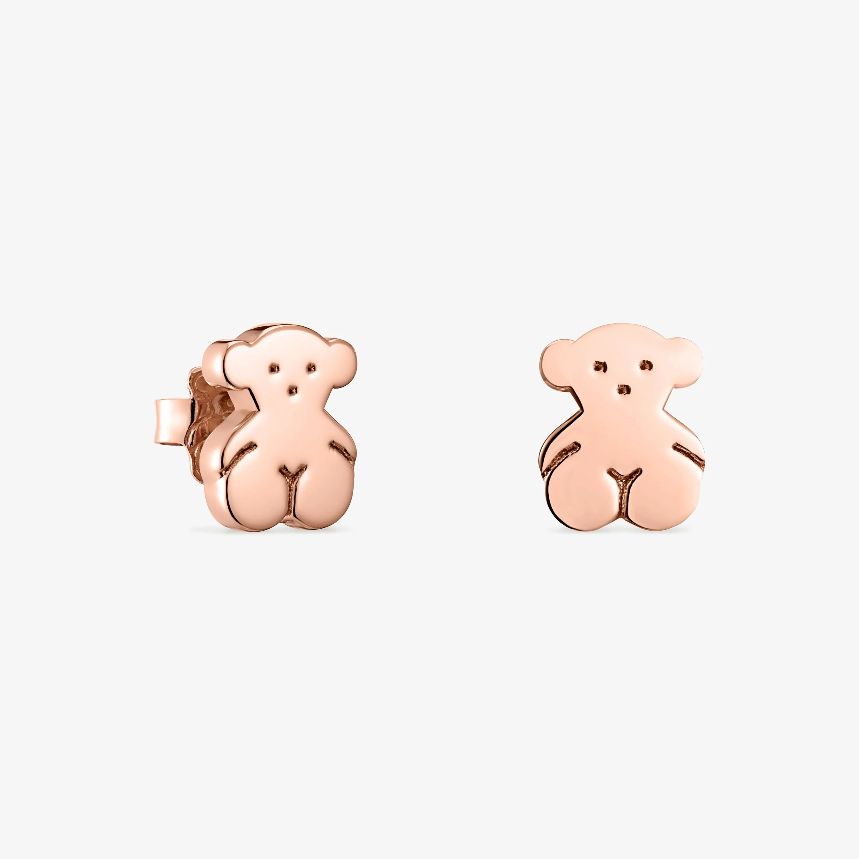 Rose 18K gold vermeil Sweet Dolls bear Earrings - 1