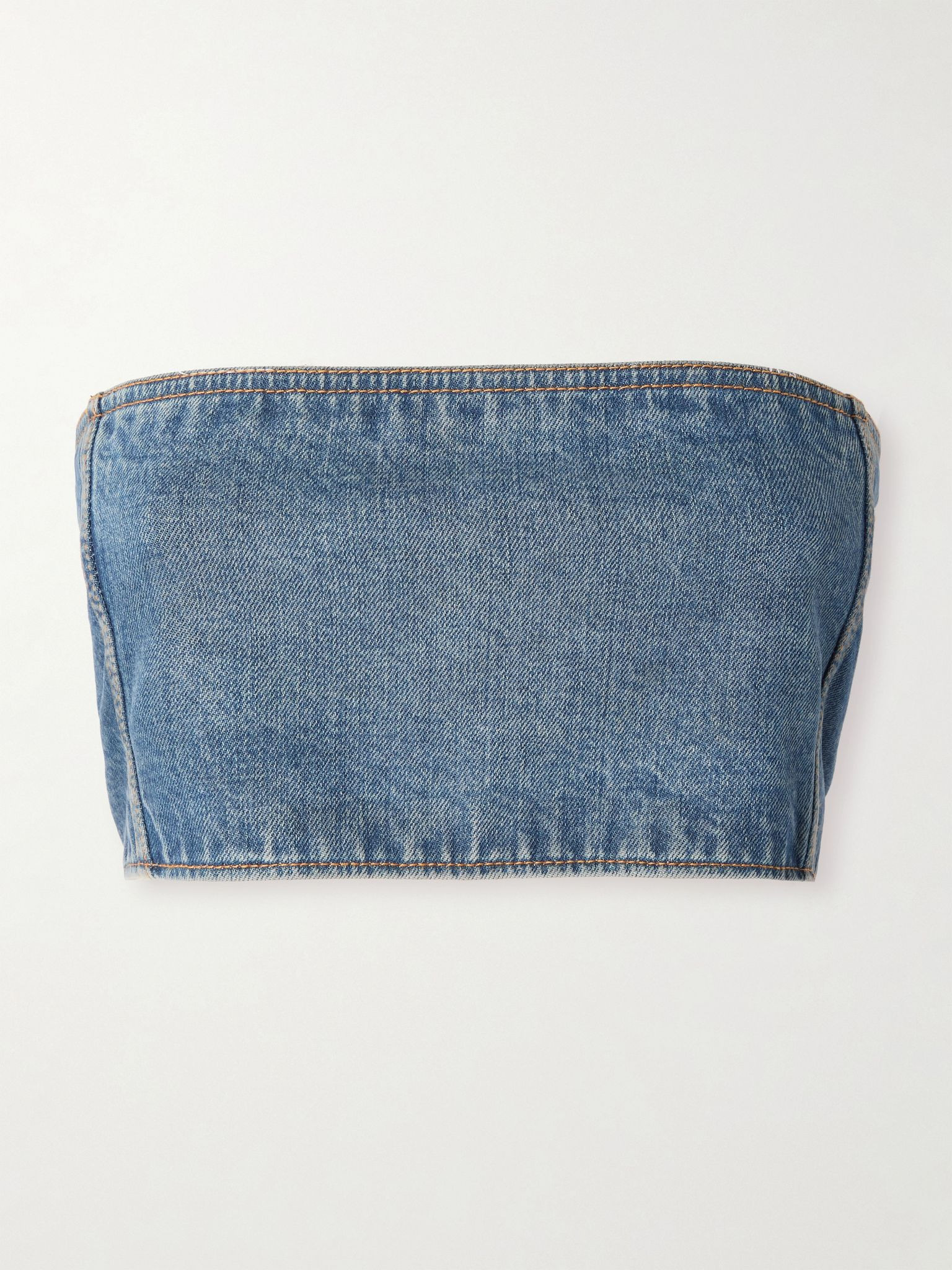 Denim bustier top Blue - 1