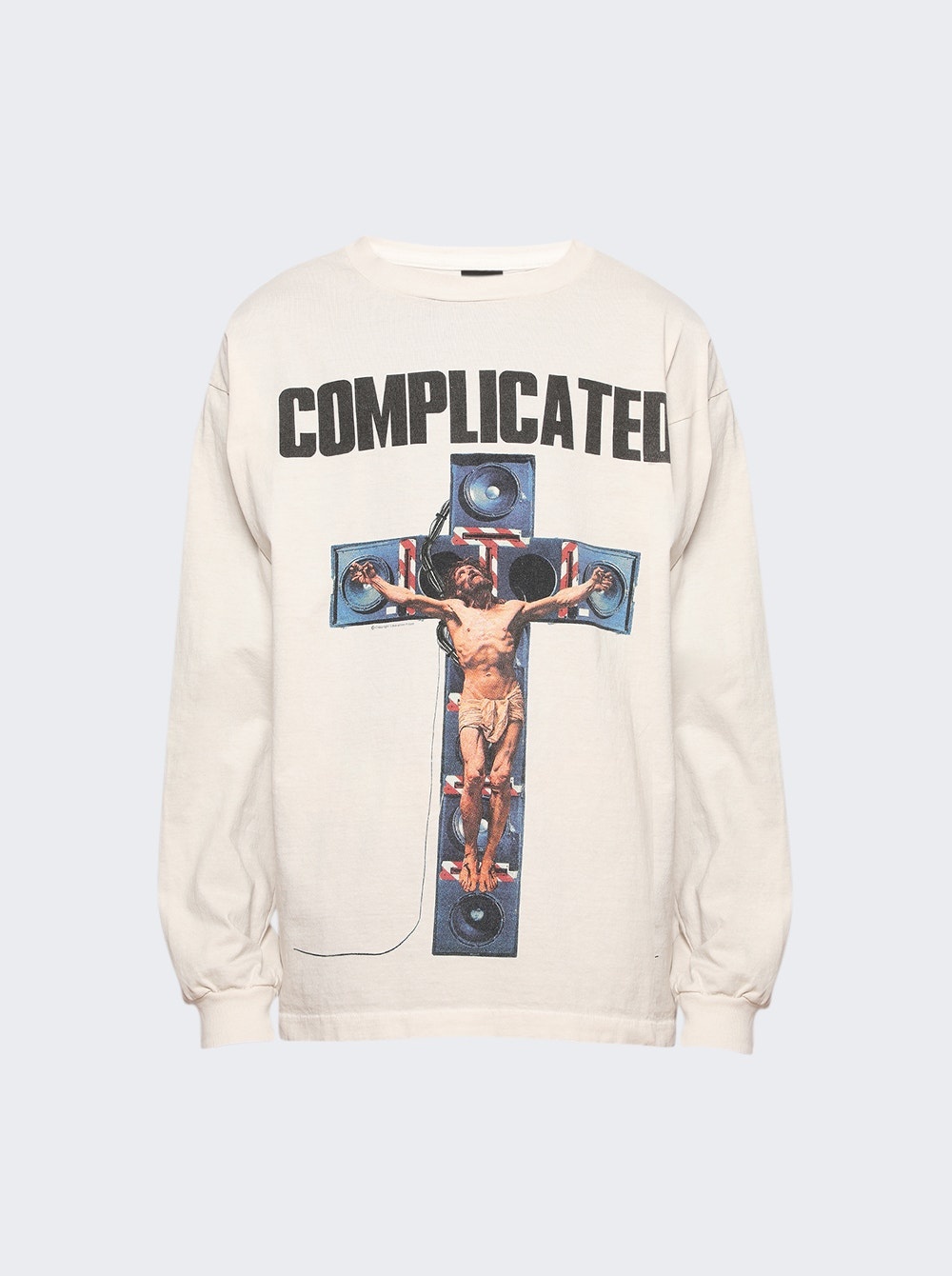 Complicated Long-sleeve Tee White - 1