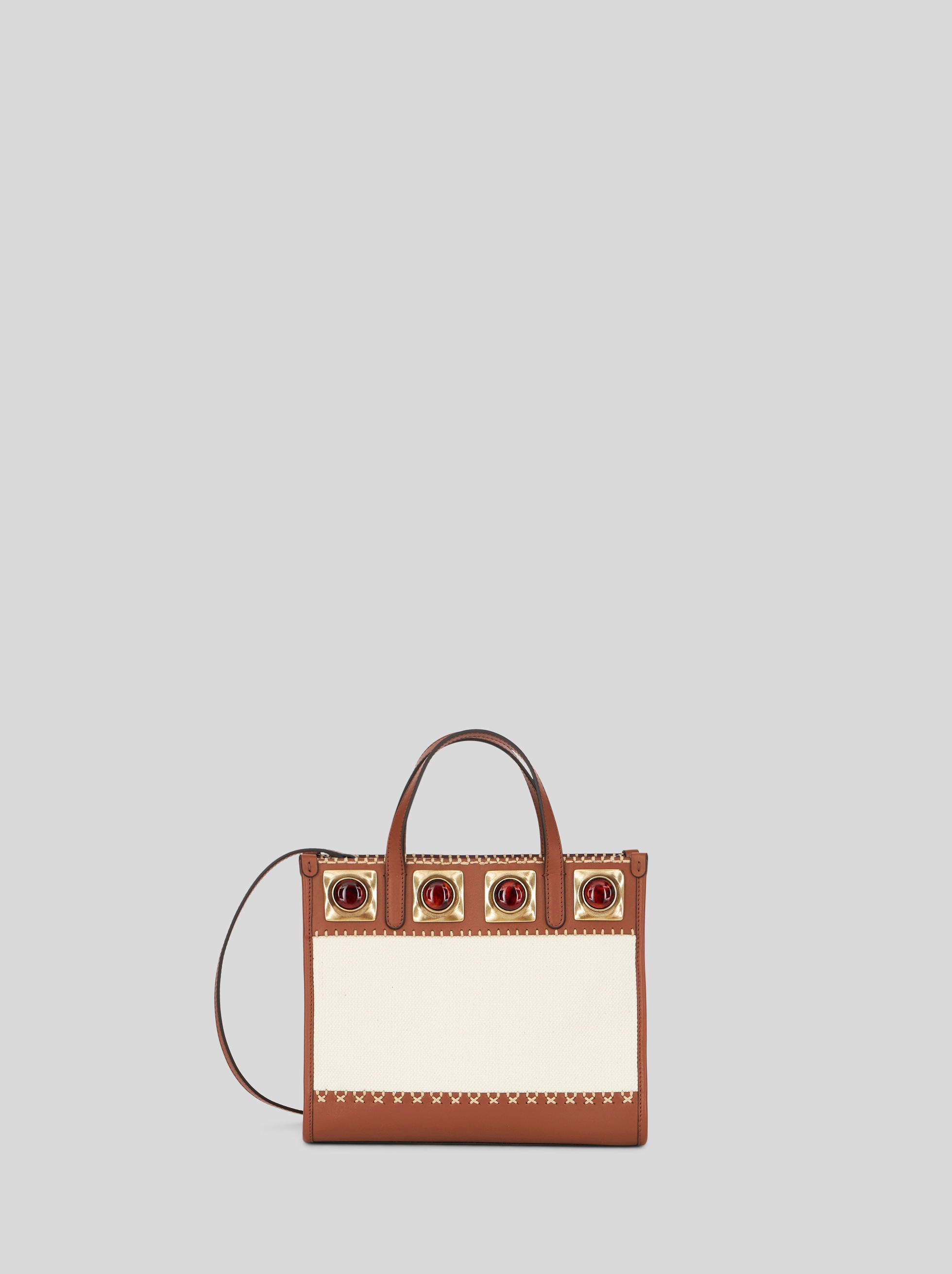 SMALL CROWN ME BAG WITH AMBER STONES - 1