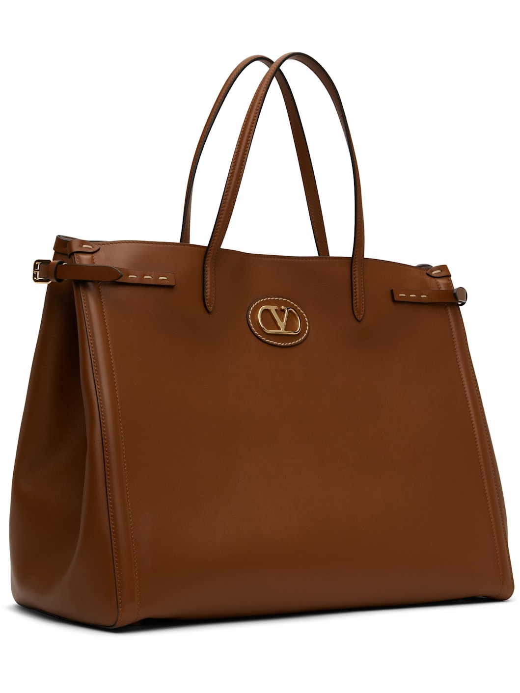 Brown Antibes Medium Calfskin Shopping Tote - 2