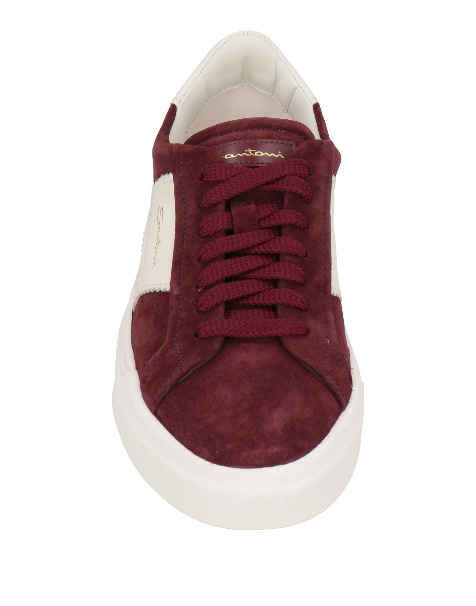 Burgundy Men's Sneakers - 4