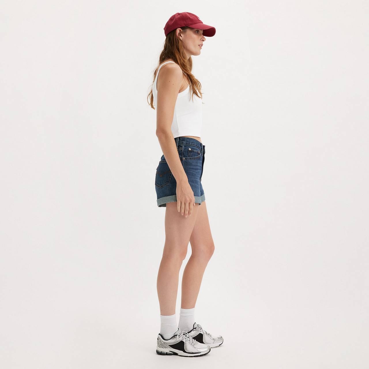 ROLLED 80S MOM WOMEN'S SHORTS - 6