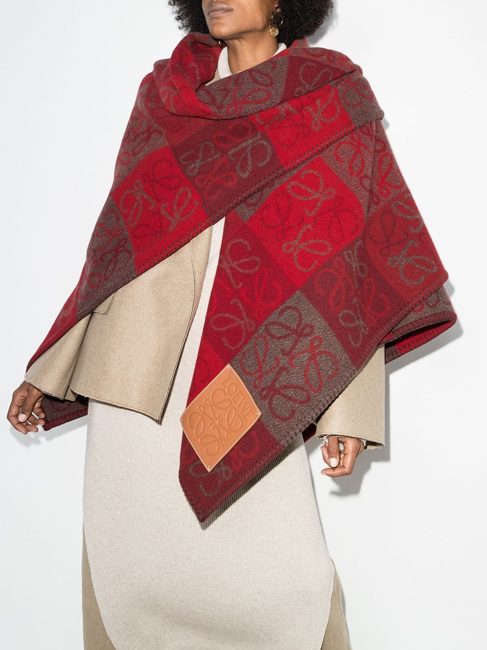 Anagram jacquard scarf - 2