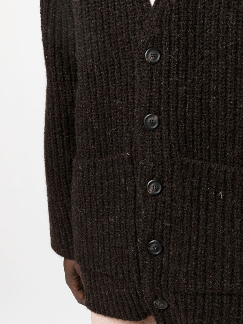 Colossal V-neck wool cardigan - 5