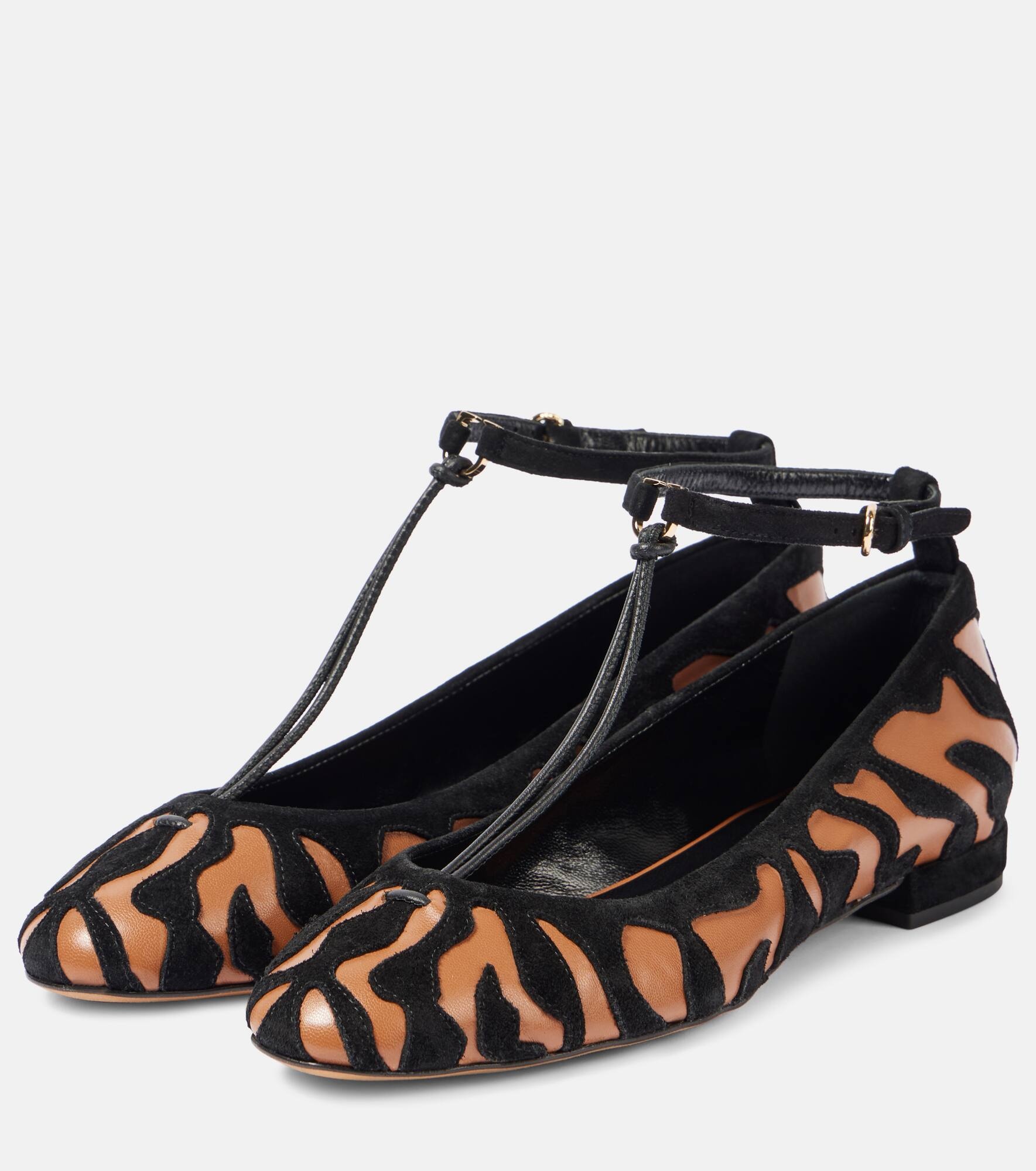 Polline animal print leather ballet flats - 4