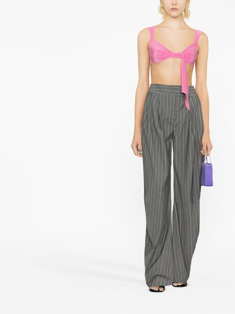 THE ATTICO knot-detail cropped top outlook