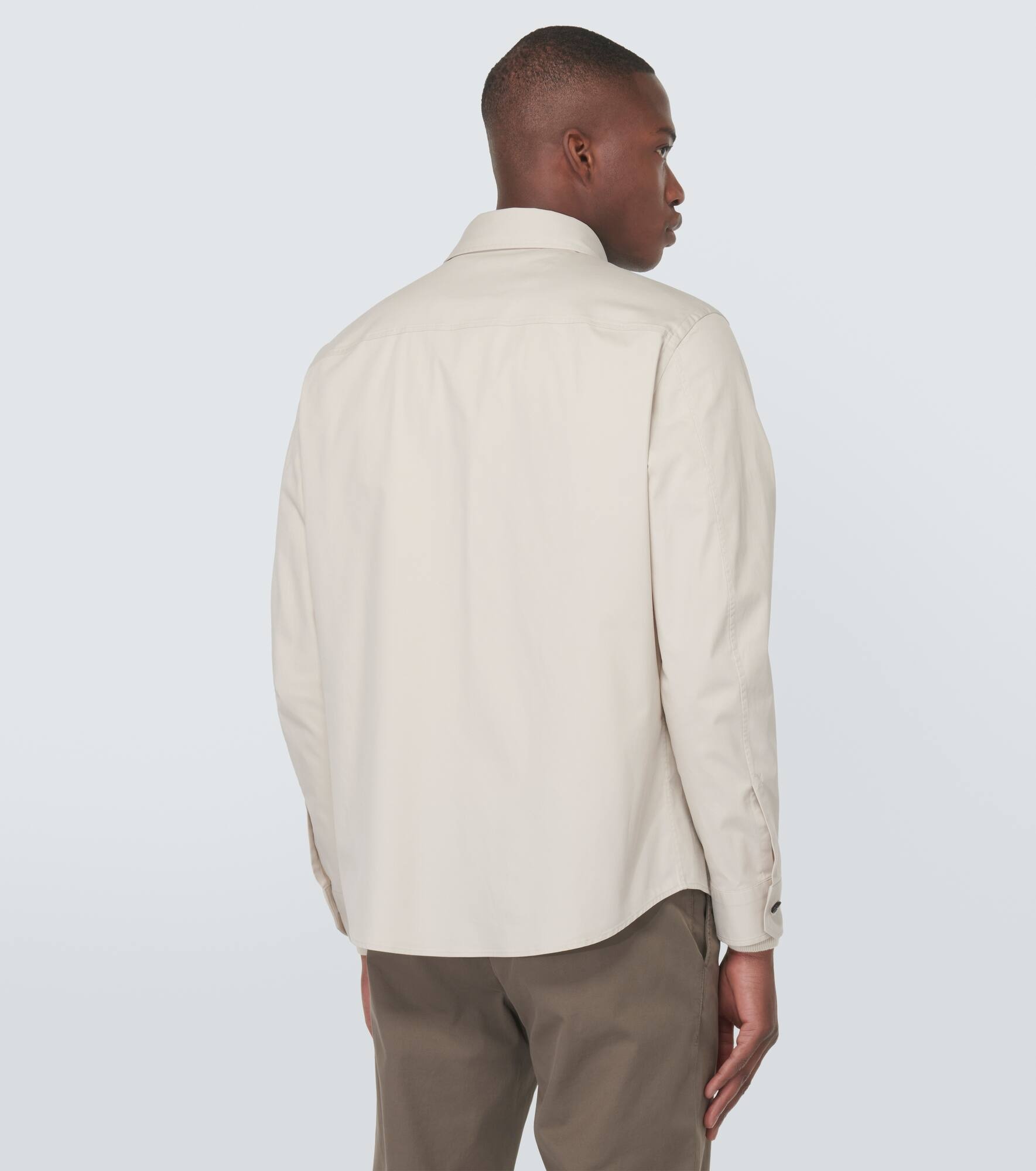 Cotton-blend overshirt - 4