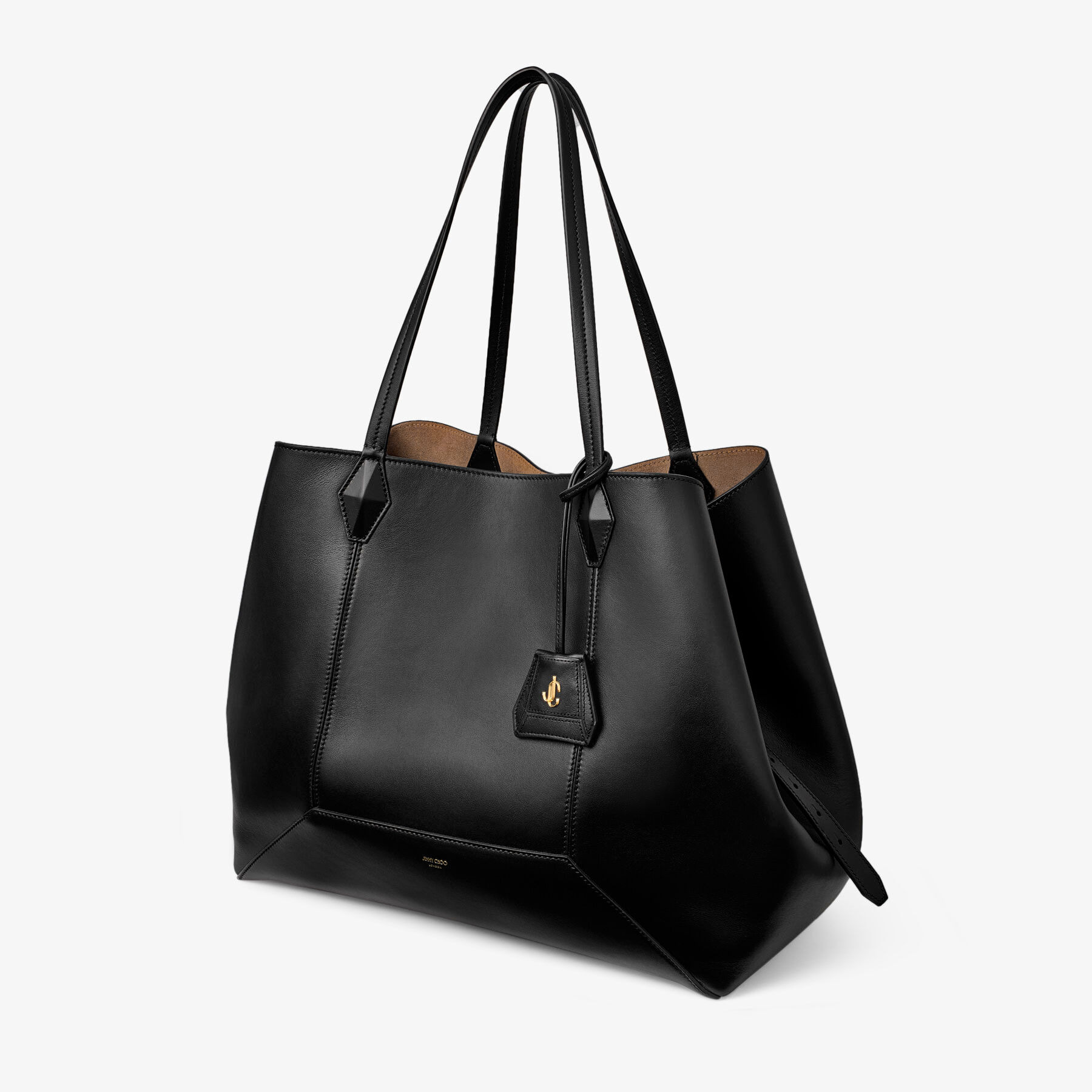 Diamond Tote L
Black Calf Leather Tote Bag - 3