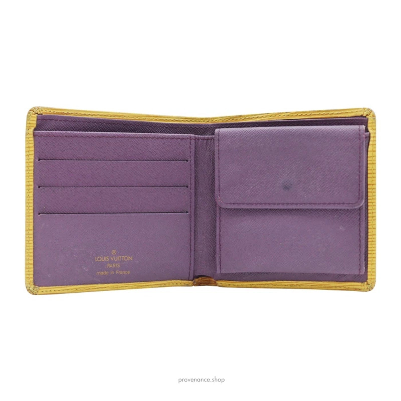 Louis Vuitton Marco Wallet - Tassil Yellow Epi Leather - 7