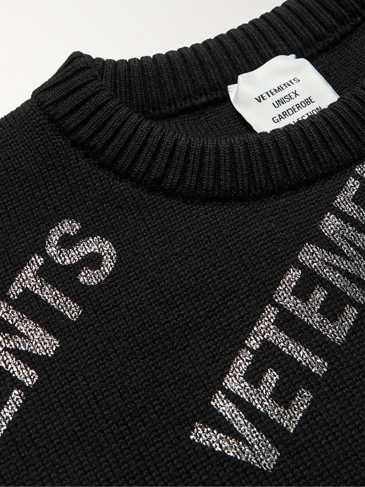 Logo-Print Merino Wool Sweater - 4
