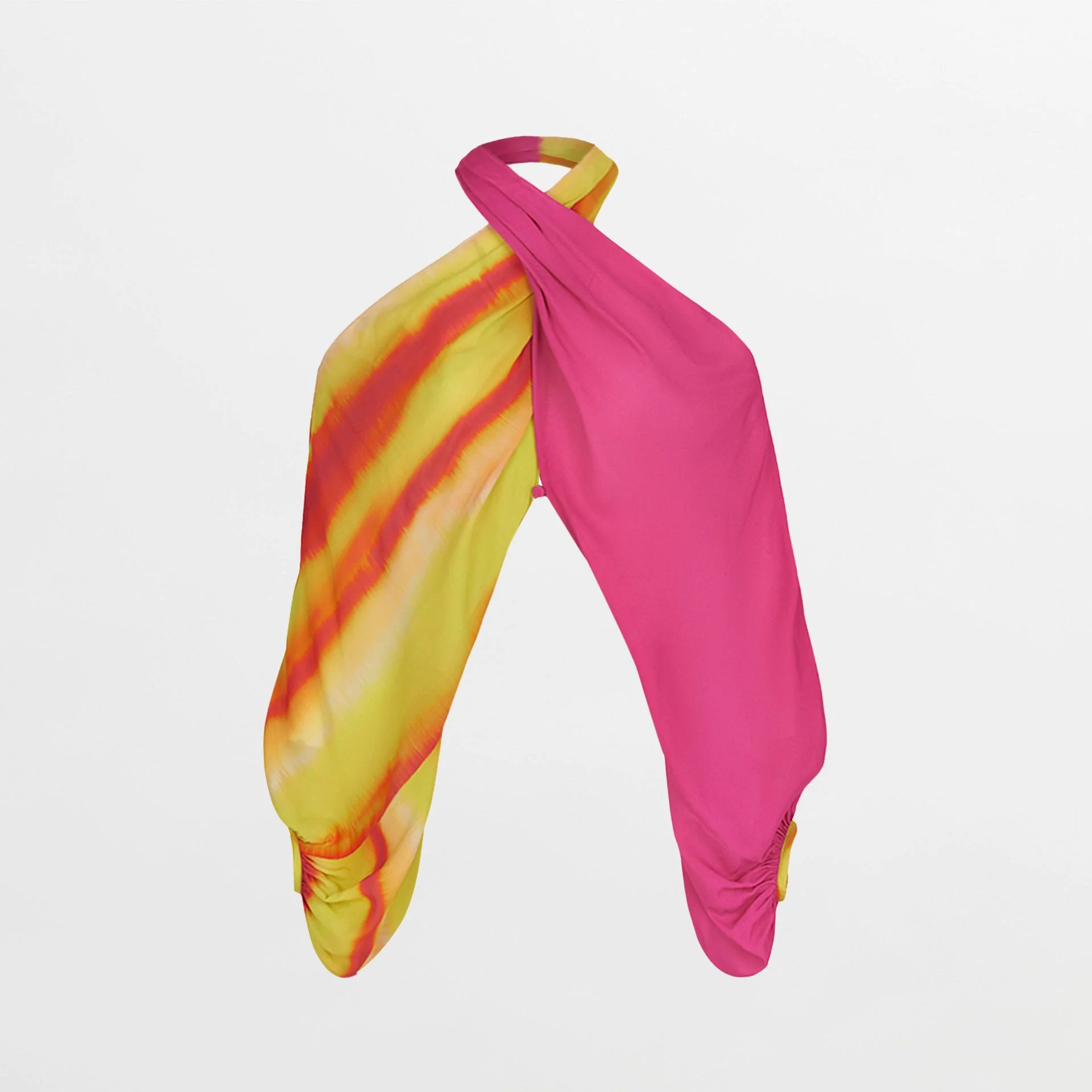 Juno Blouse Fuschia Lime Stripes - 1