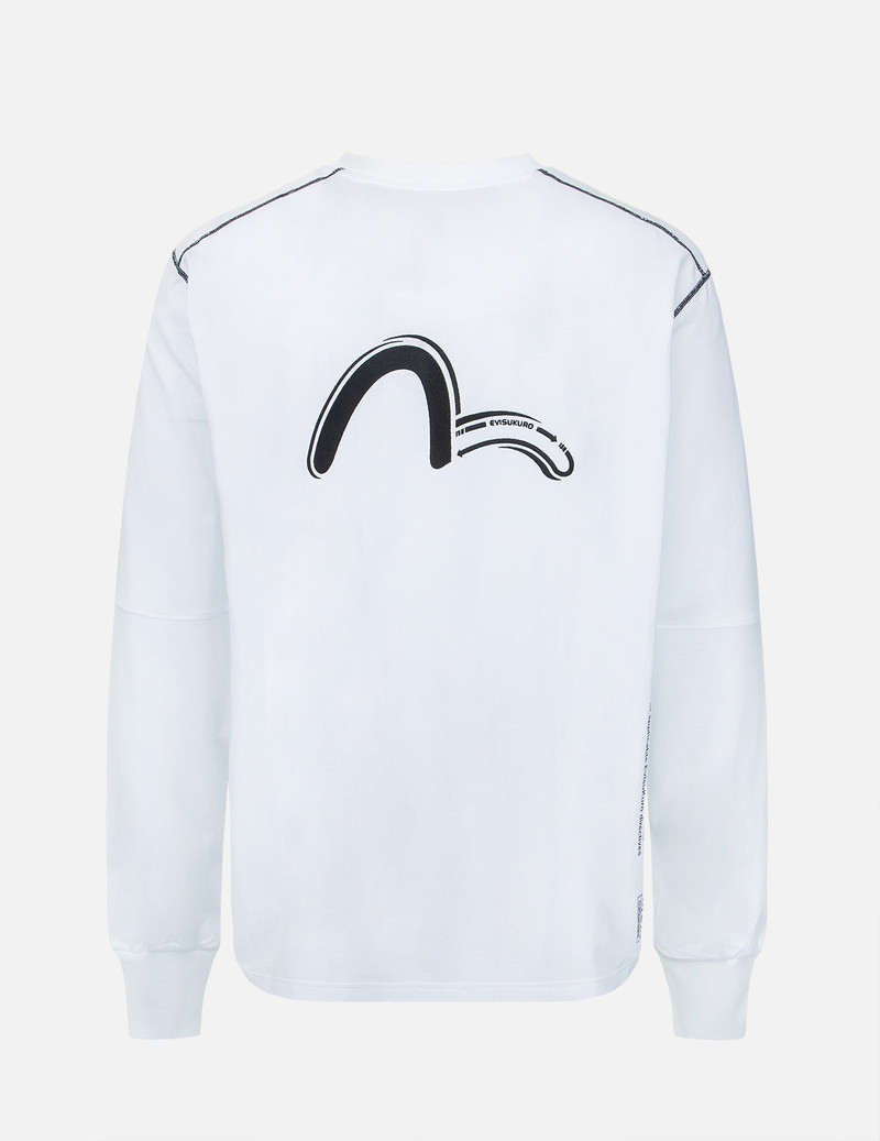 EVISU Contrast Stitching Long Sleeve T-shirt outlook