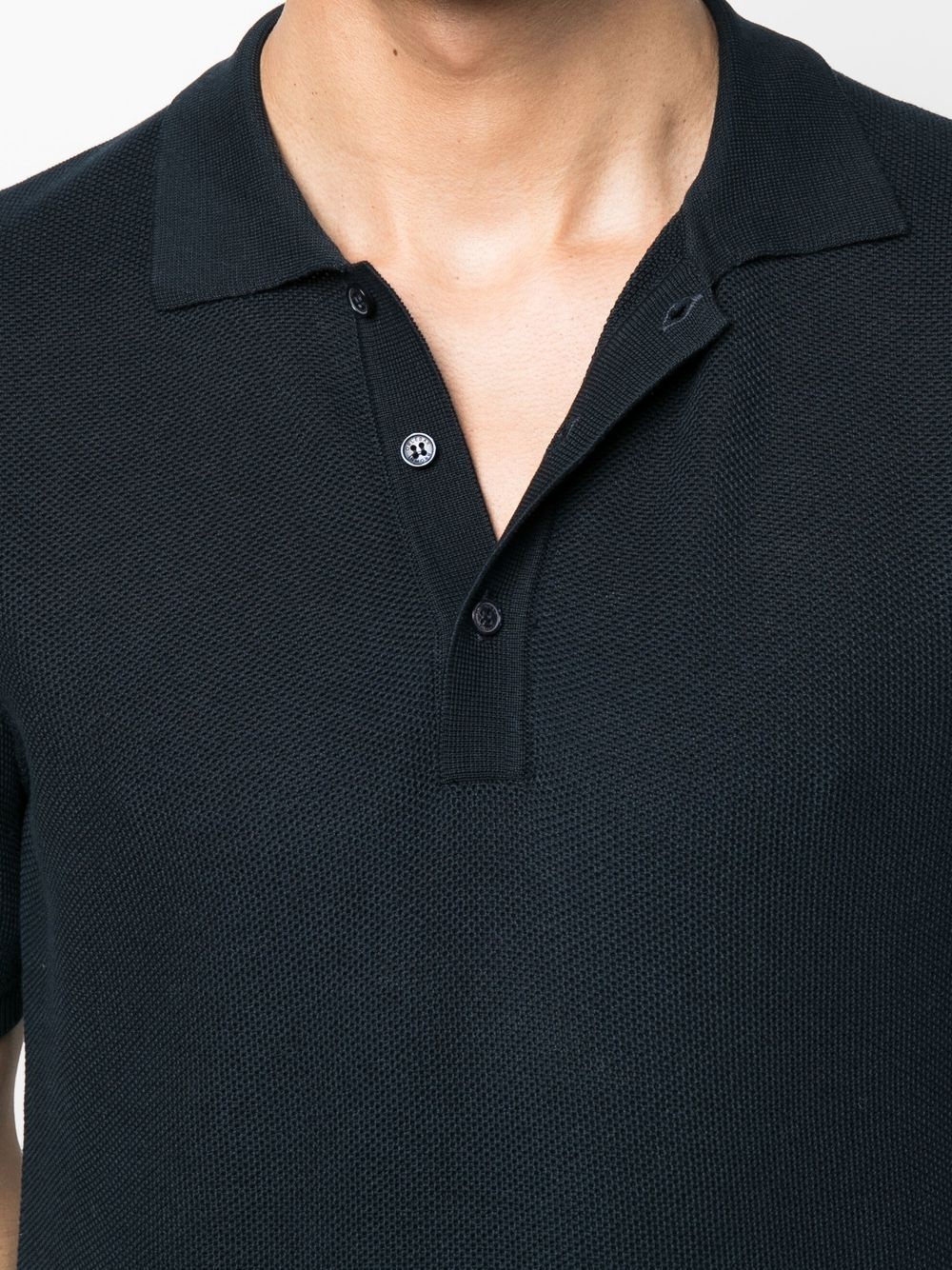 button-placket detail polo shirt - 5