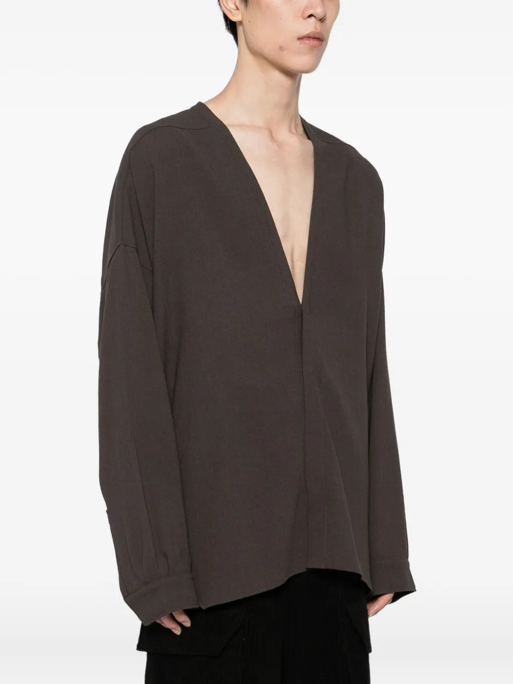 RICK OWENS - Men Wool Lido Larry Shirt - 2