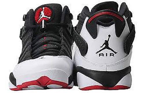 Air Jordan 6 Rings 'Black White Gym Red' 322992-012 - 3