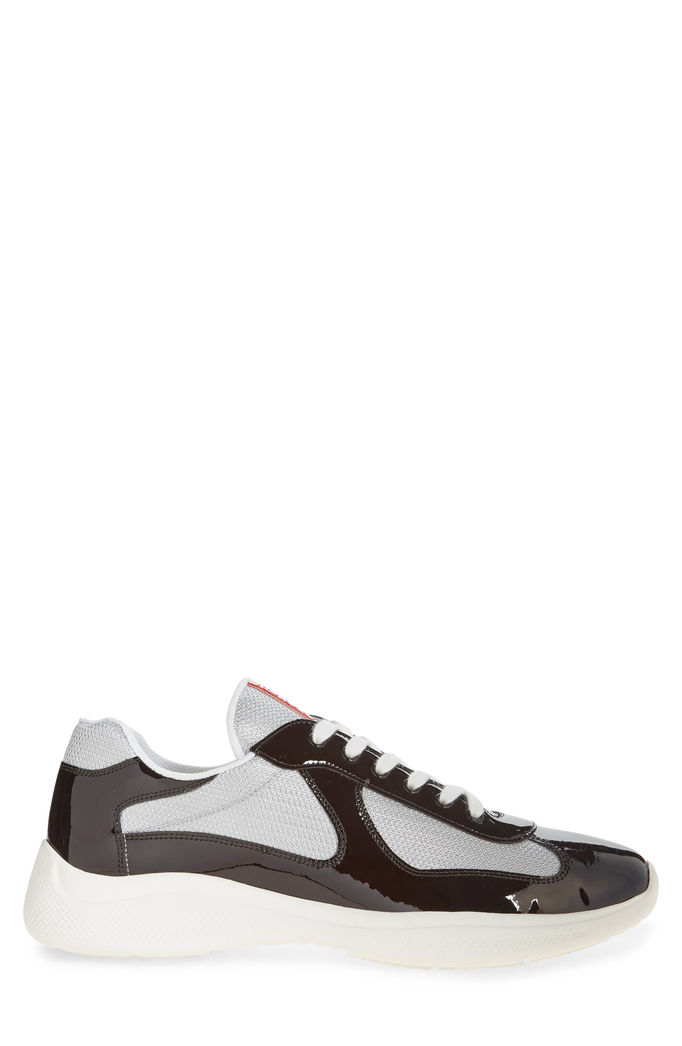 Prada America's Cup Sneaker in Fobw3 Ebano/Argento at Nordstrom - 3