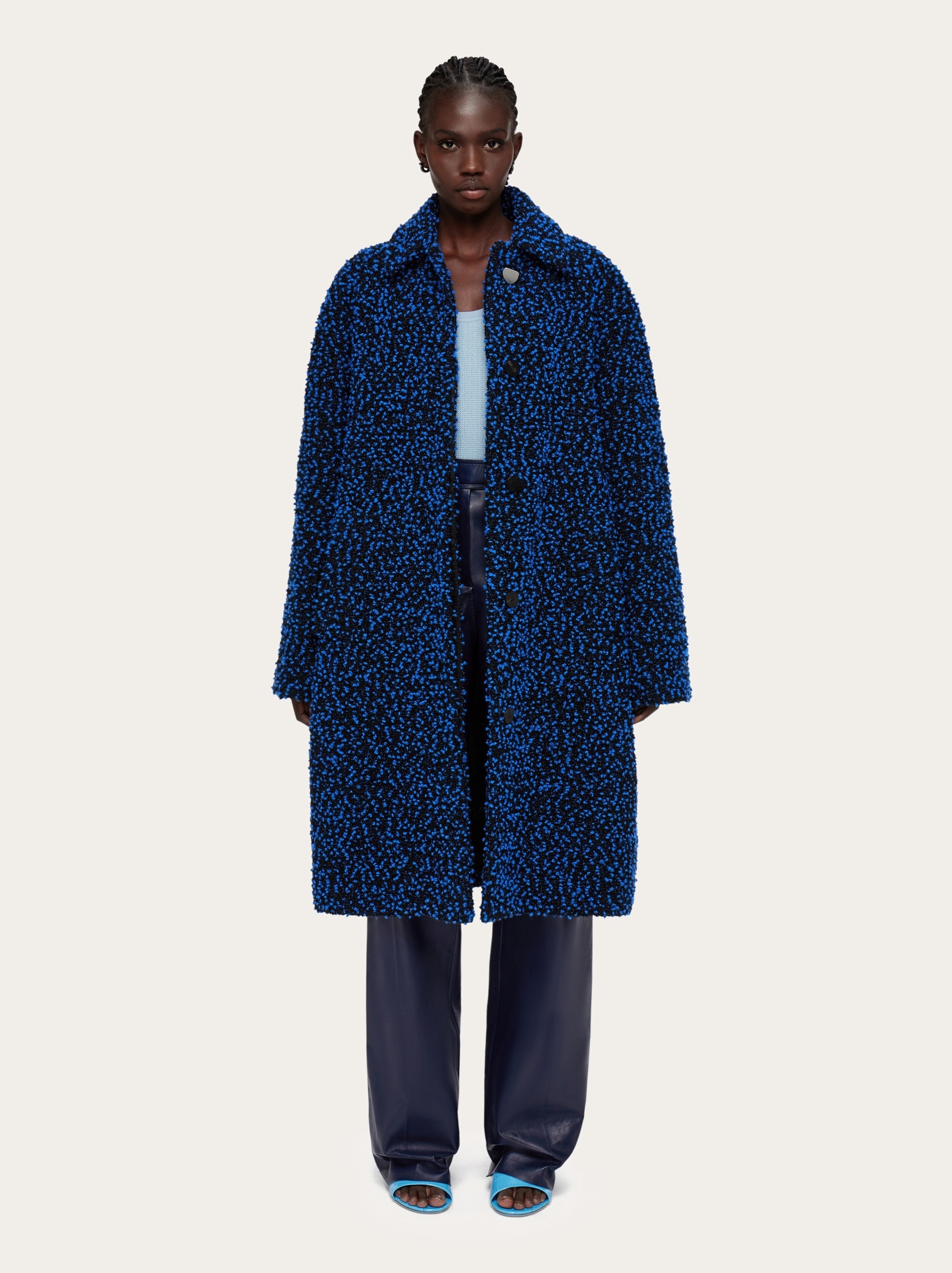 Oversize bouclé coat - 6