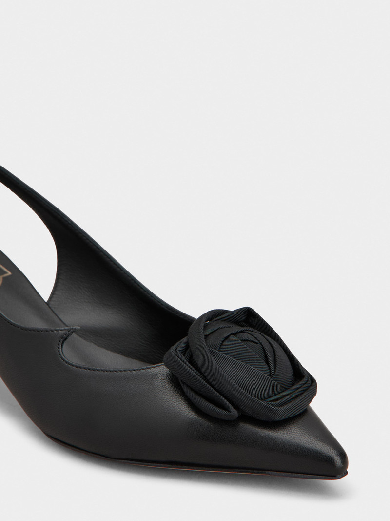 Rose Vivier Slingback Pumps in leather 3