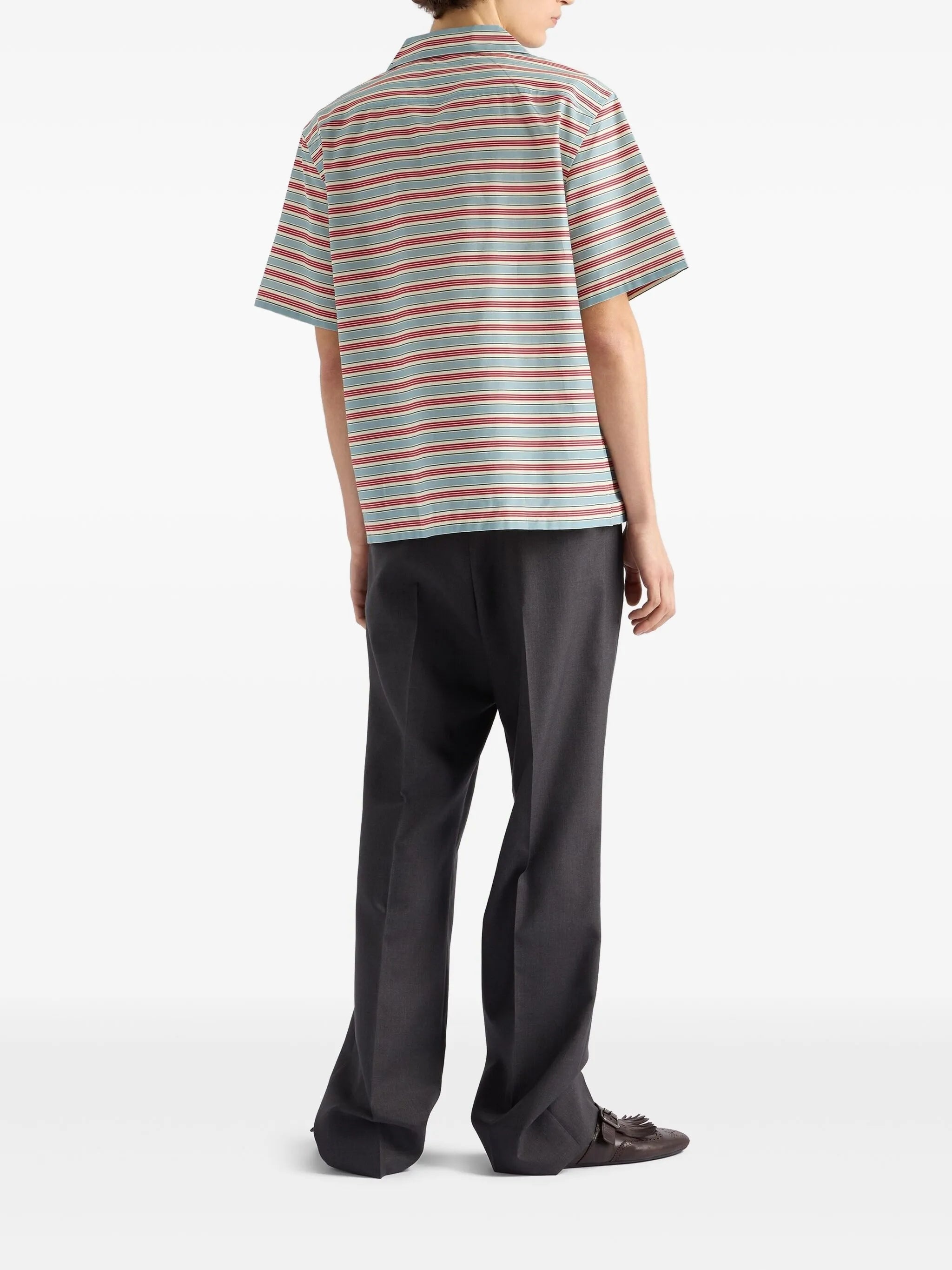 Striped Bowling Shirt - 5