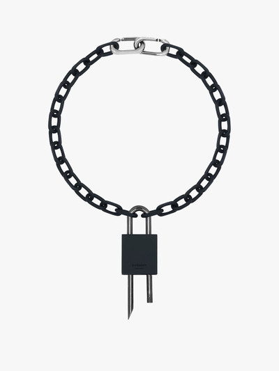 Givenchy LOCK NECKLACE IN ENAMELLED METAL outlook