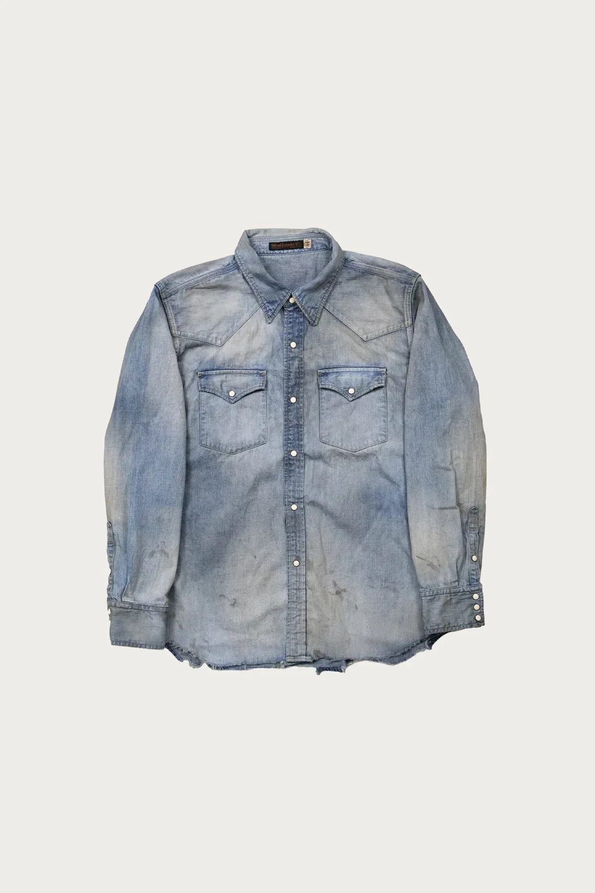 Denim Western Shirt HW "Looks That Kill" - Indigo Blue (Hand Wash) - 1