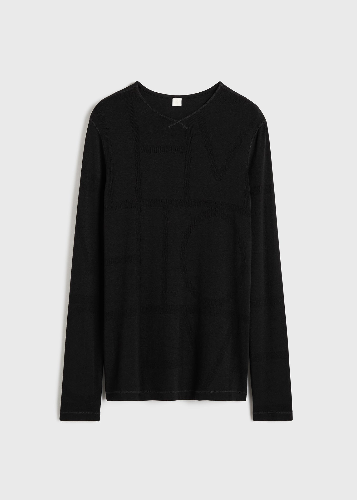 Monogram knit top black - 1