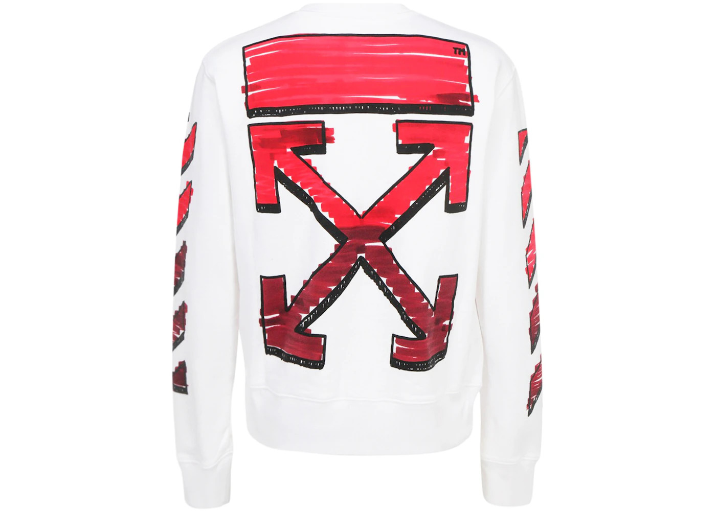 OFF-WHITE Marker Arrows Crewneck White Red - 2