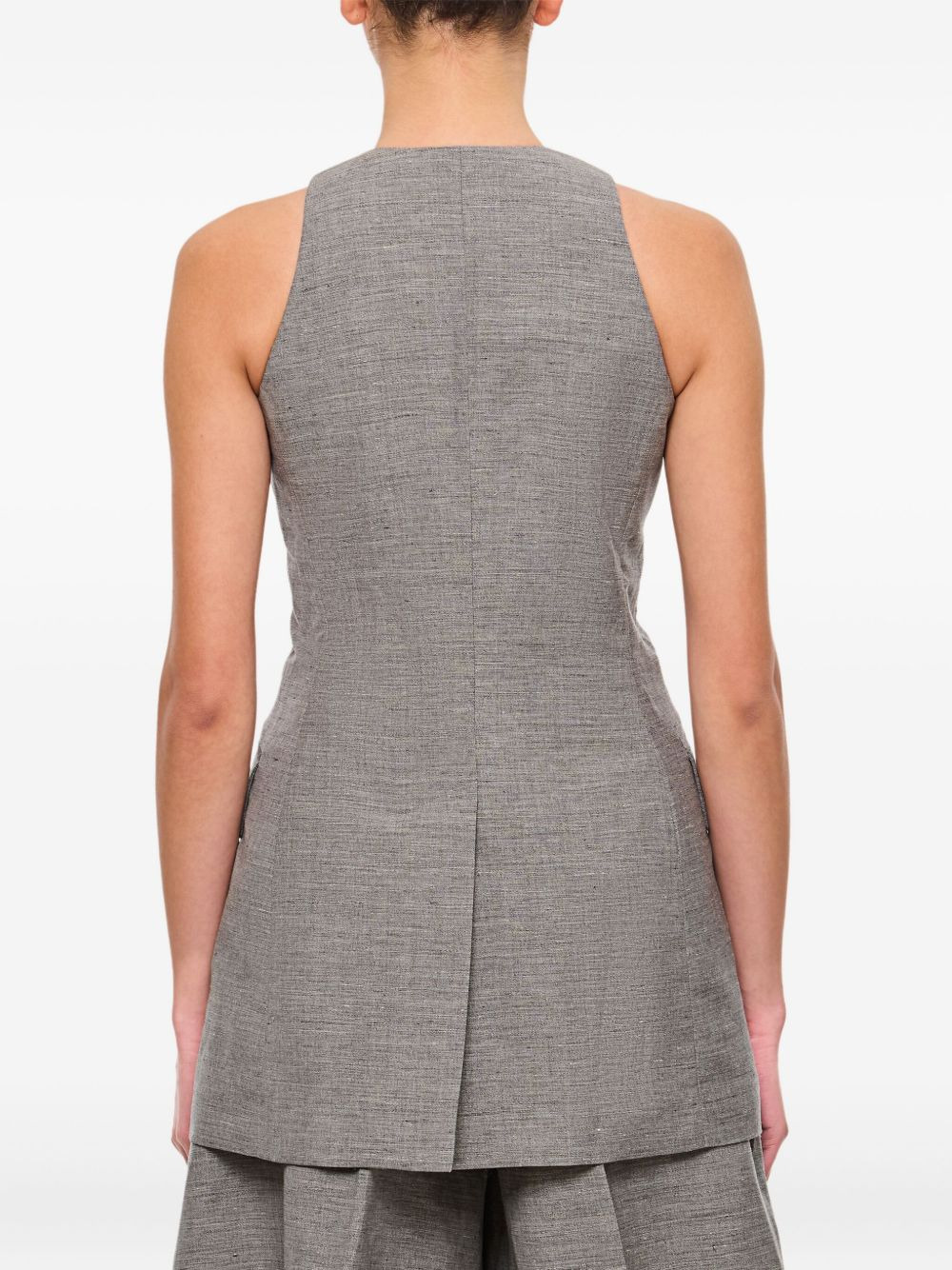 halter-neck waistcoat - 3