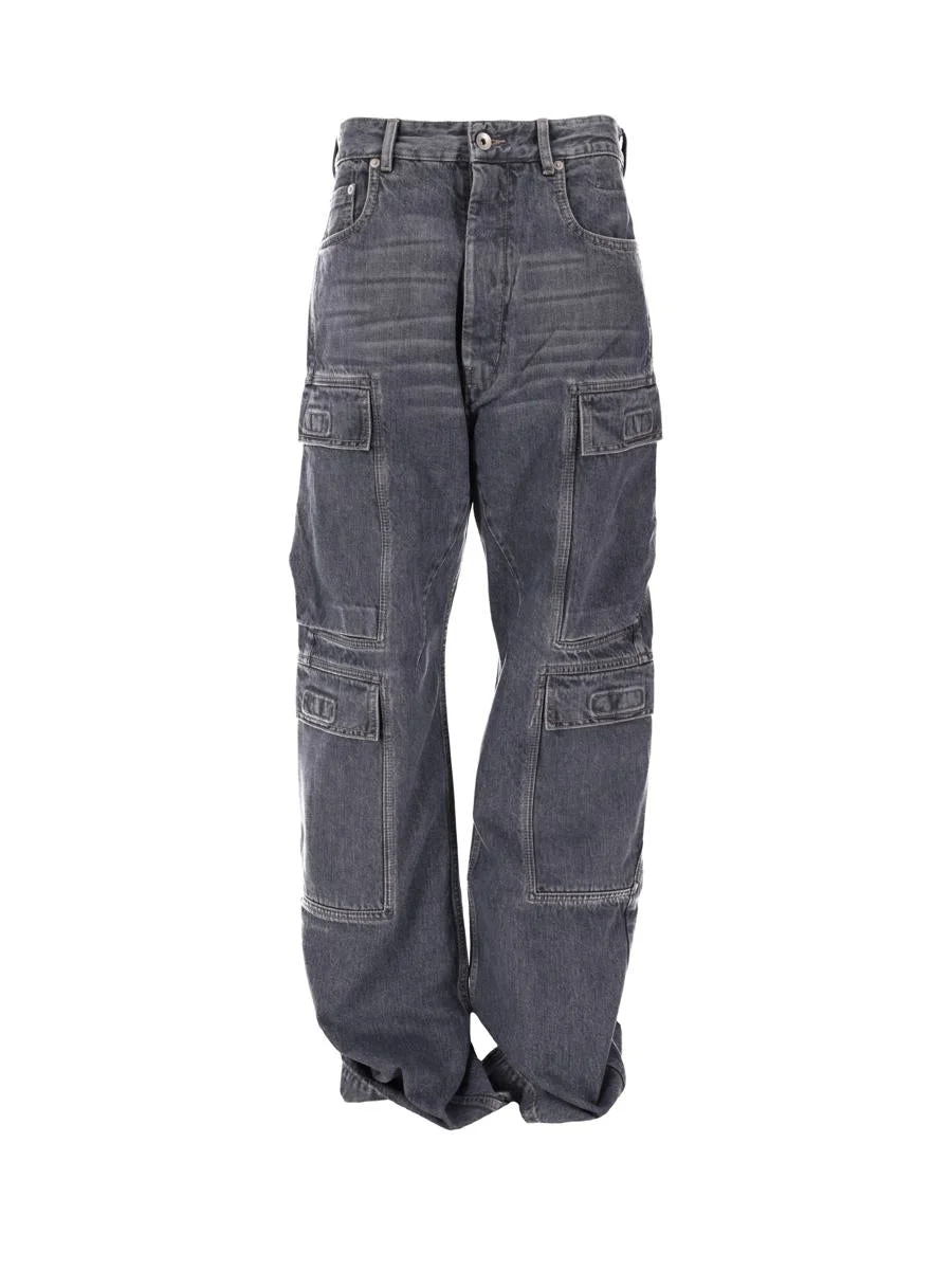 Rick Owens Drkshdw Double Cargo Jeans - 1