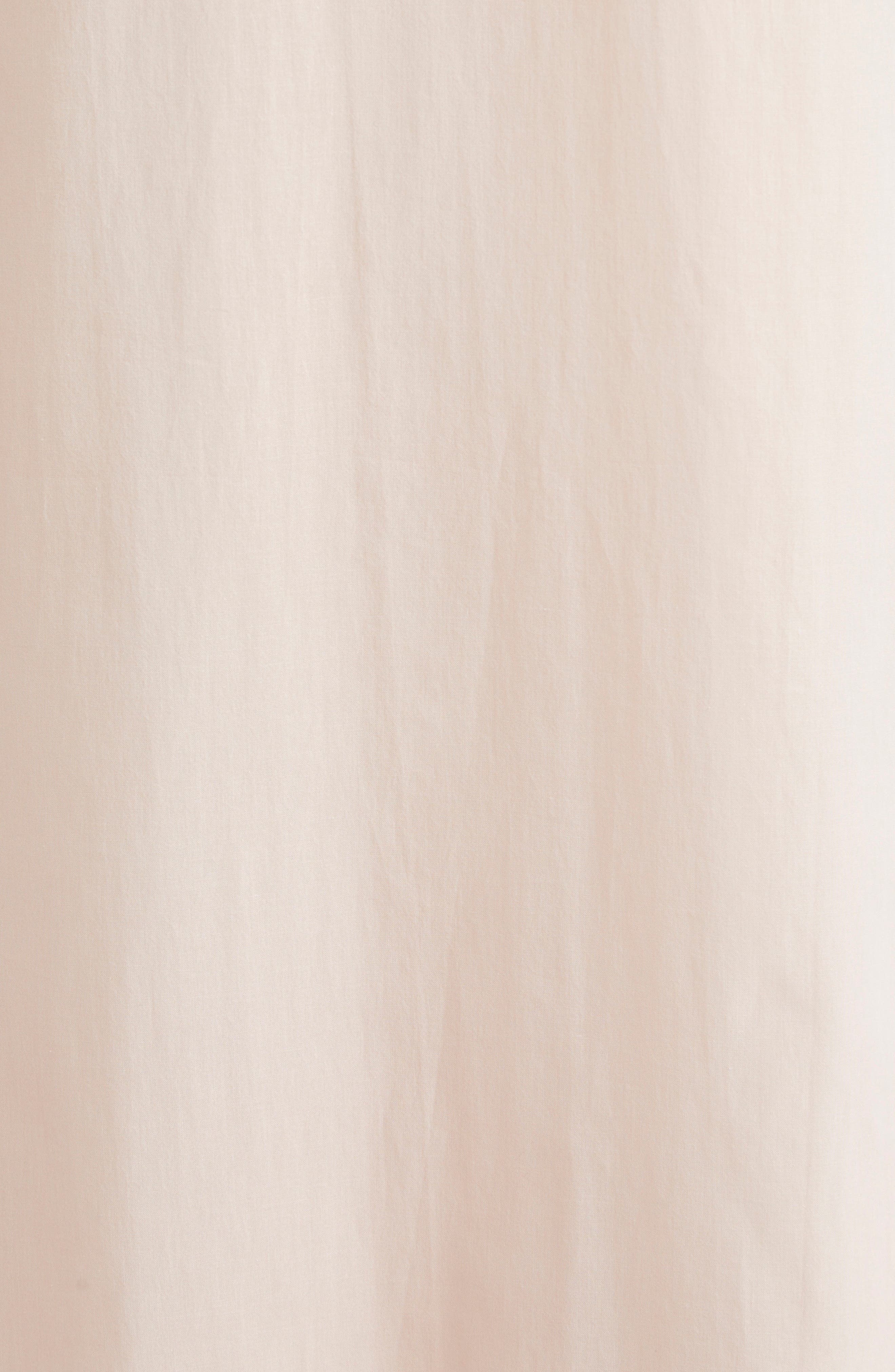 Akris Long Sleeve Cotton Voile Belted ShirtDress in Pale Pink at Nordstrom - 6