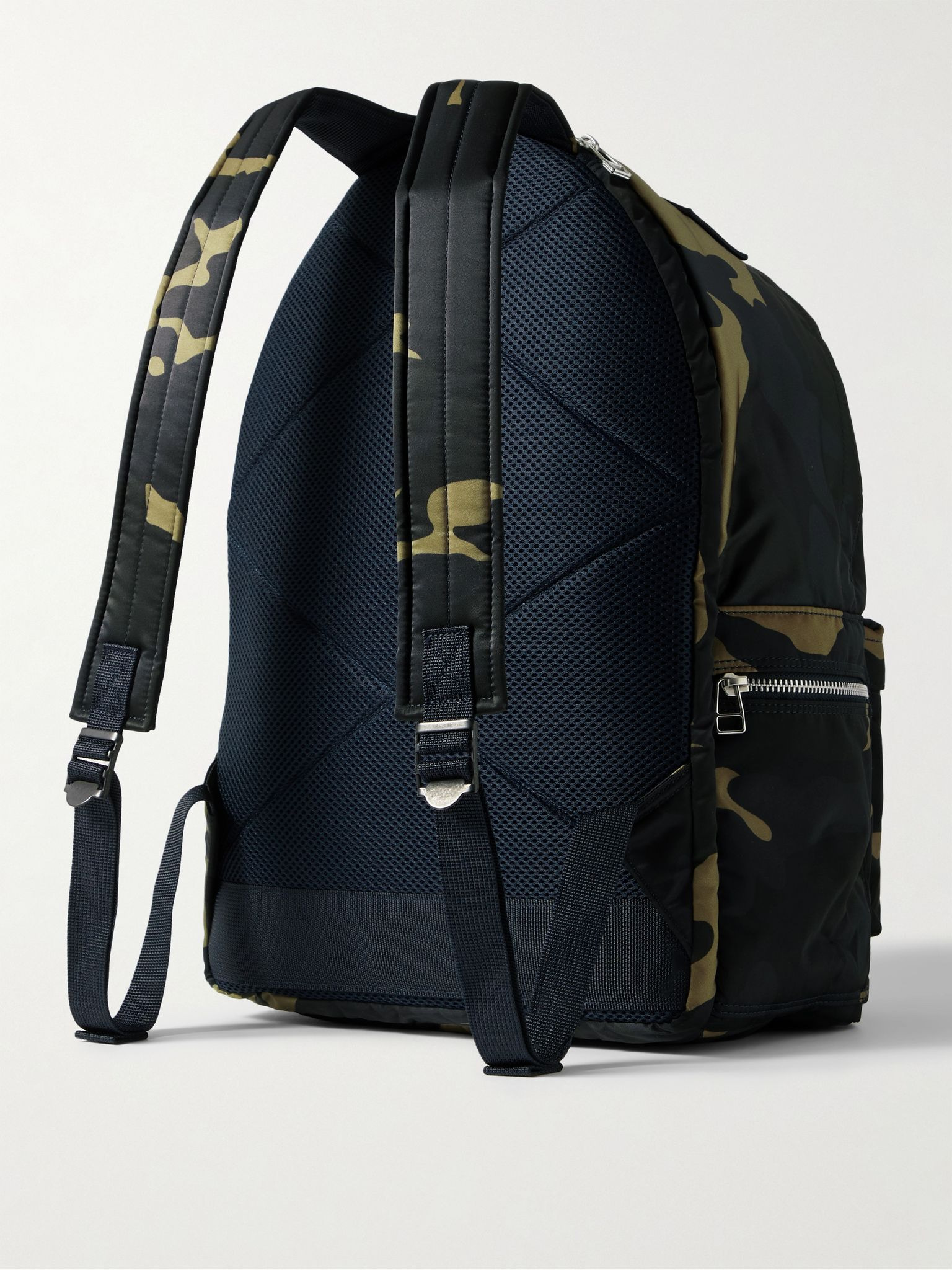 Counter Shade Daypack Mesh-Panelled Camouflage-Print Nylon Backpack Army green - 3