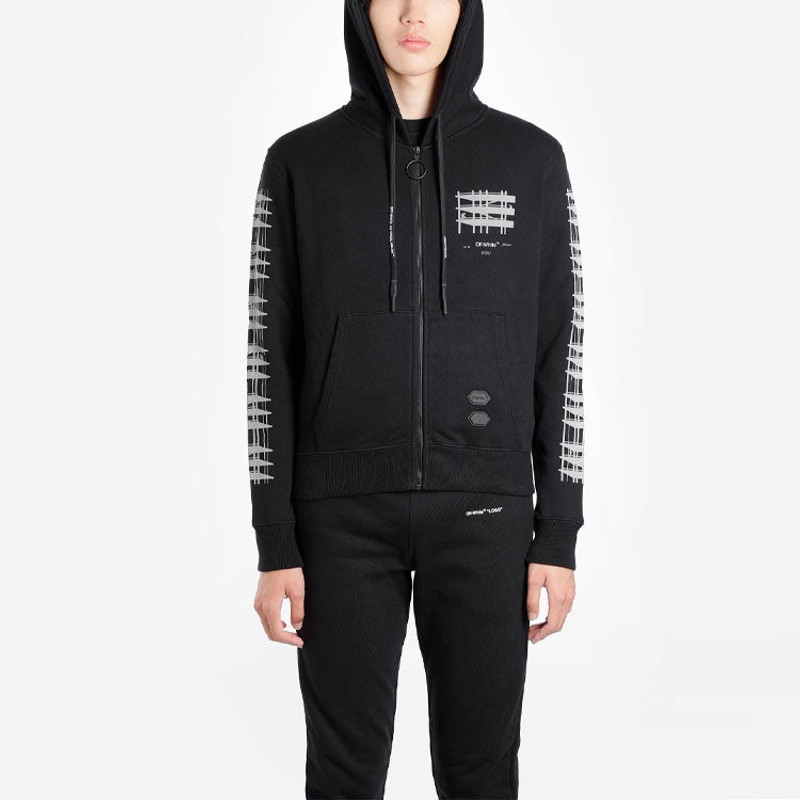 Off-White Off-White MENS Virgil Abloh Industrial Slim Zipped Black OMBE001E19E300041091 outlook