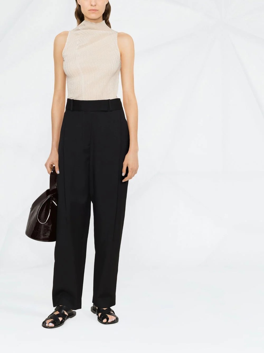 Deep Pleat wool trousers - 2