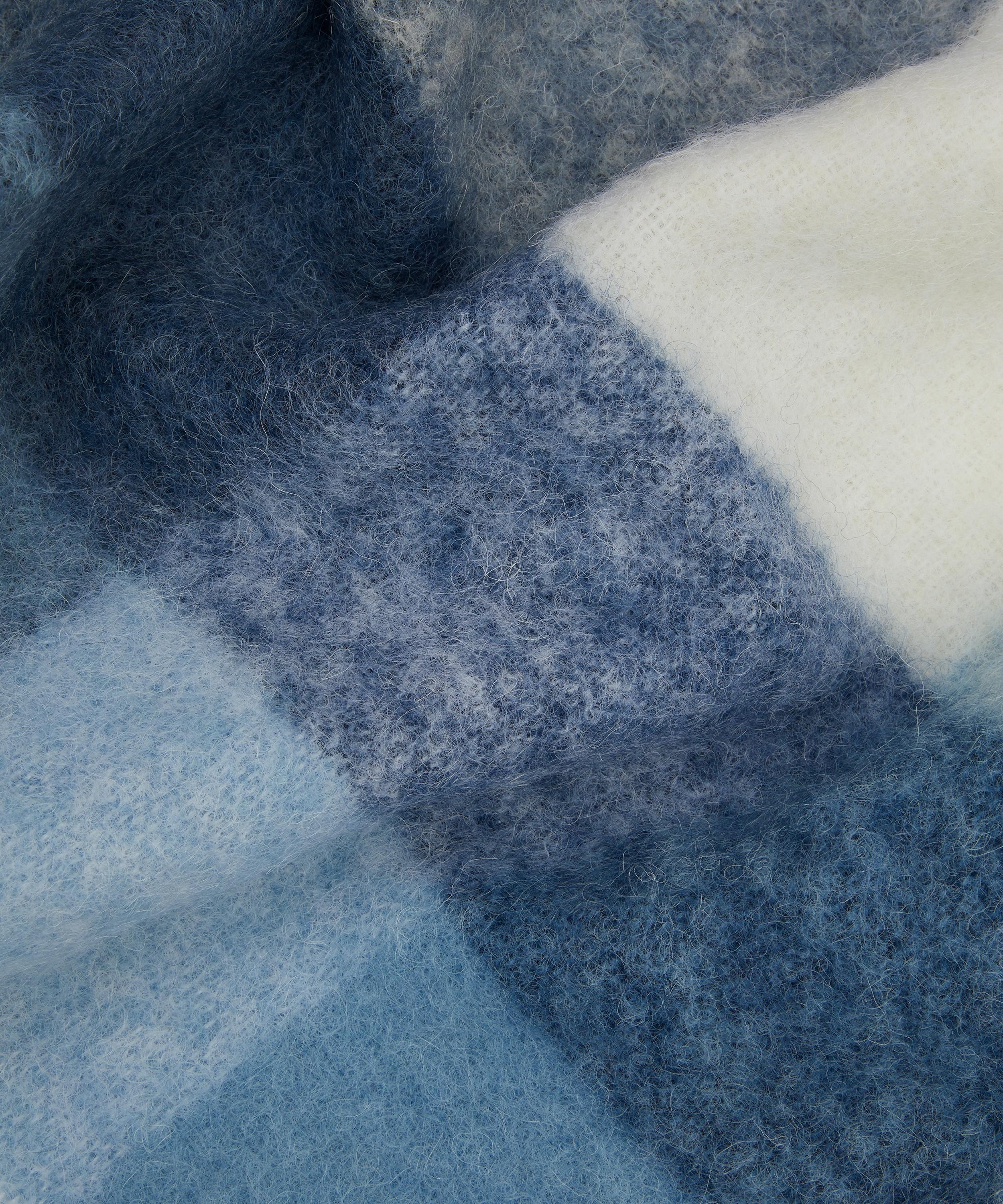 Mohair Checked Scarf - 4
