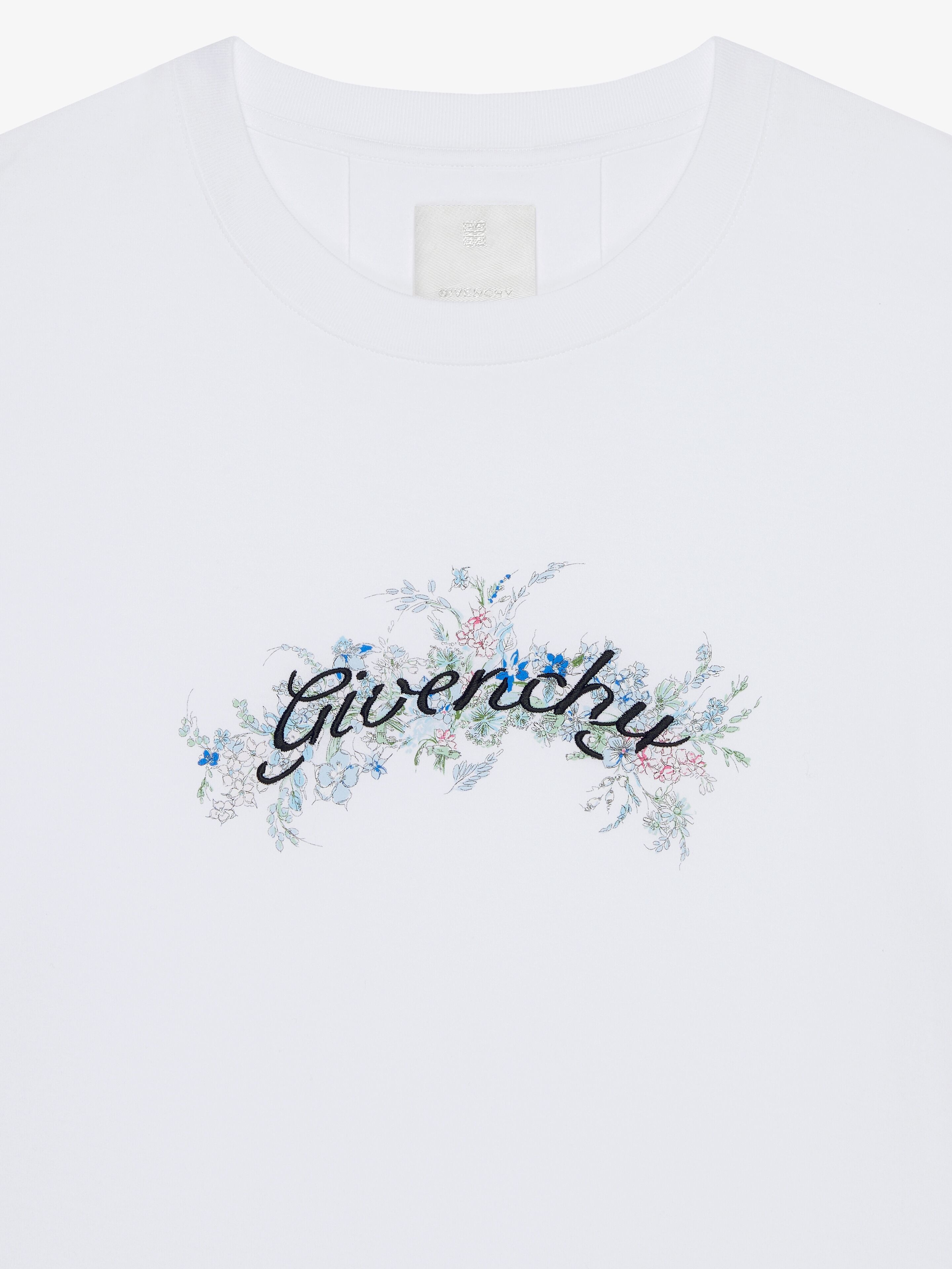 T-SHIRT IN COTTON GIVENCHY FLOWERS - 4