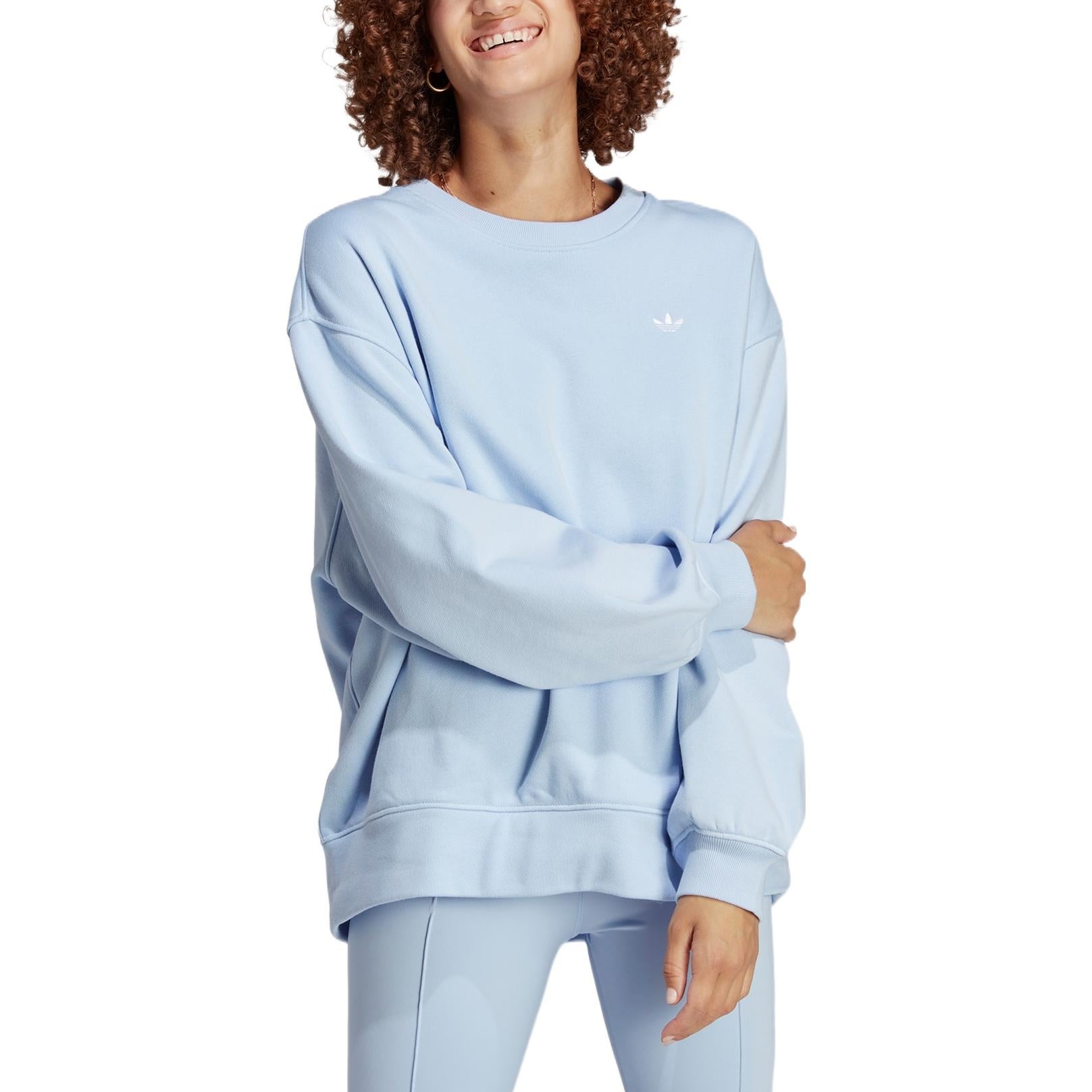 (WMNS) adidas Originals Essentials Sweaters 'Blue' IC4976 - 3