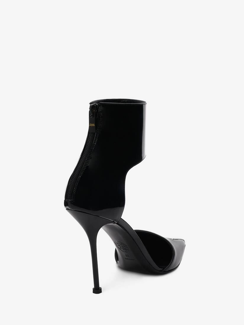 Women's Harness Punk Pump in Black/silver - 3