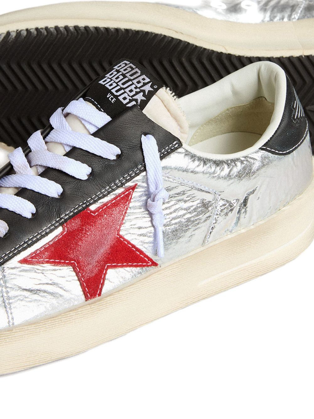 Super Star metallic leather sneakers - 3