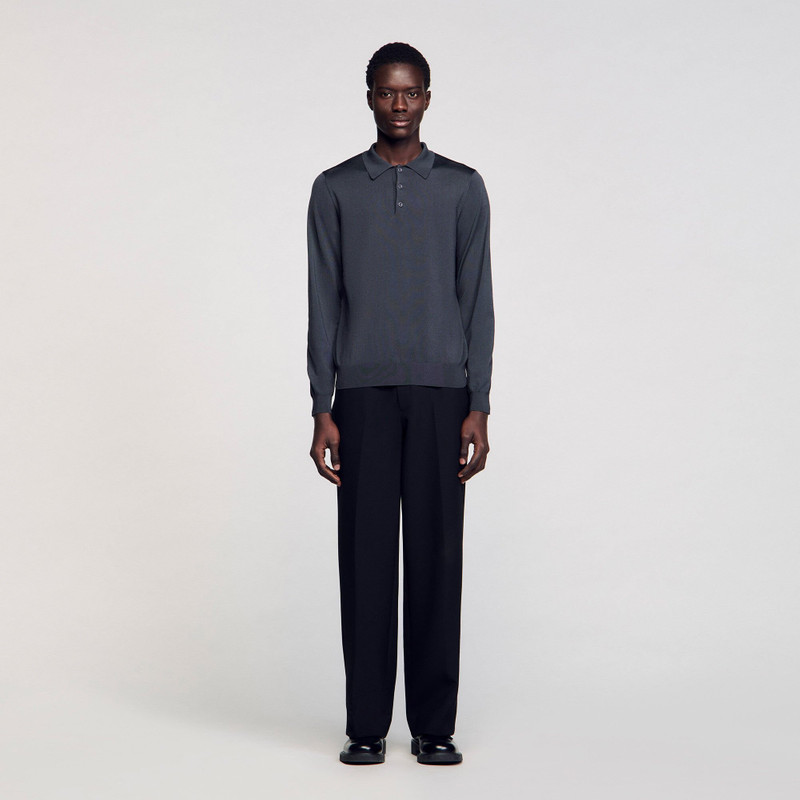 Sandro RIBBED POLO SHIRT outlook