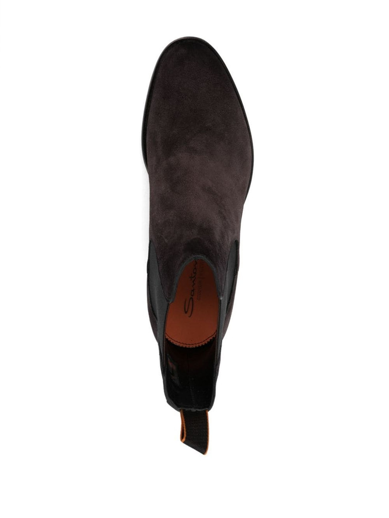 round-toe suede ankle boots 4