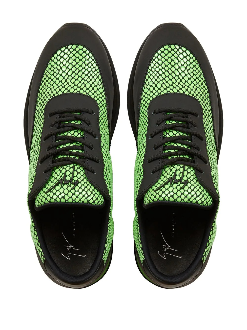 Jimi Running snakeskin-effect sneakers - 4