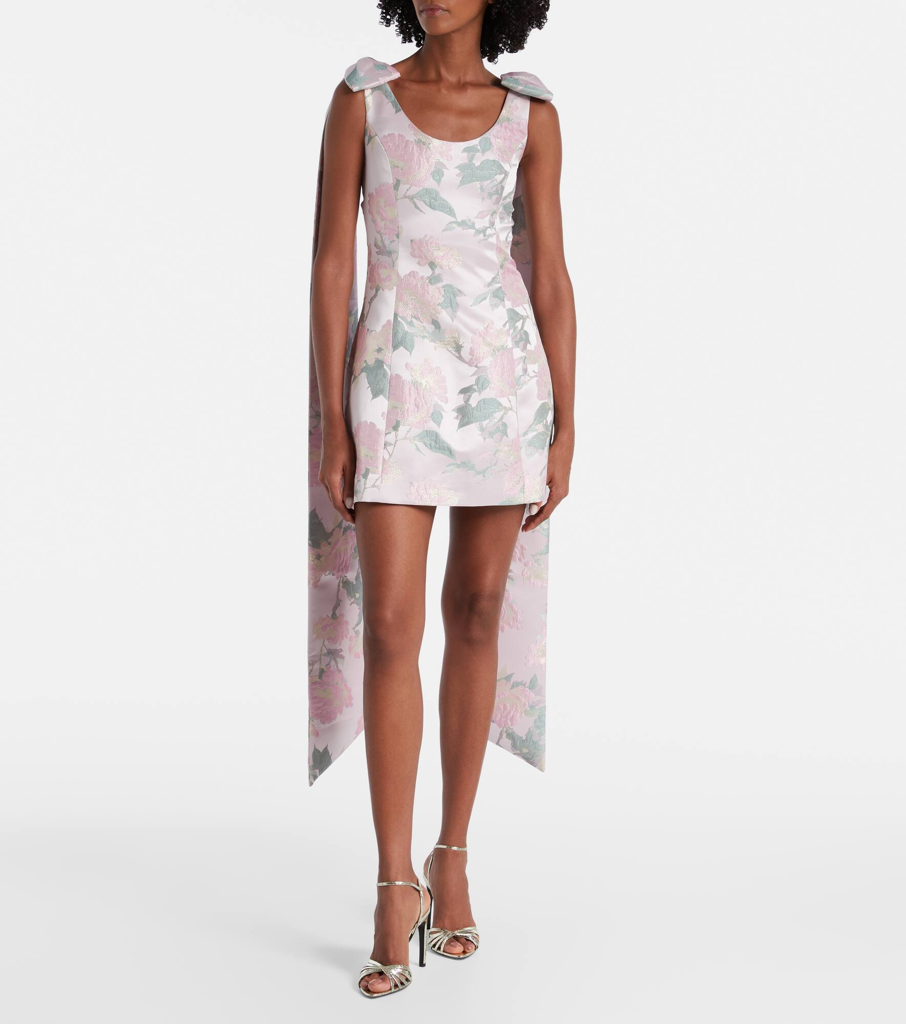 Gita floral brocade minidress - 2